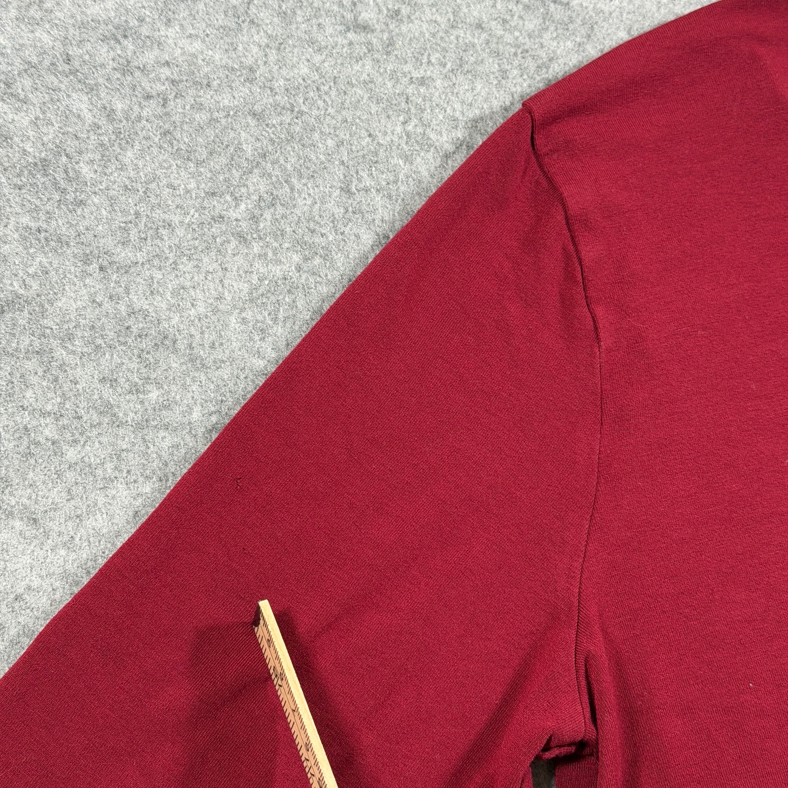 J.Jill Wearever Top Womens S Red 3/4 Sleeve Crew Neck Relaxed Stretch thumbnail 5
