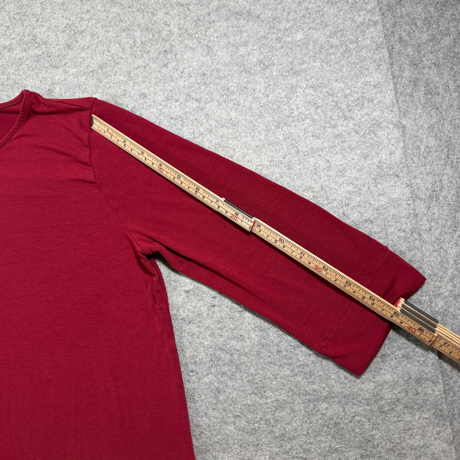 J.Jill Wearever Top Womens S Red 3/4 Sleeve Crew Neck Relaxed Stretch thumbnail 8