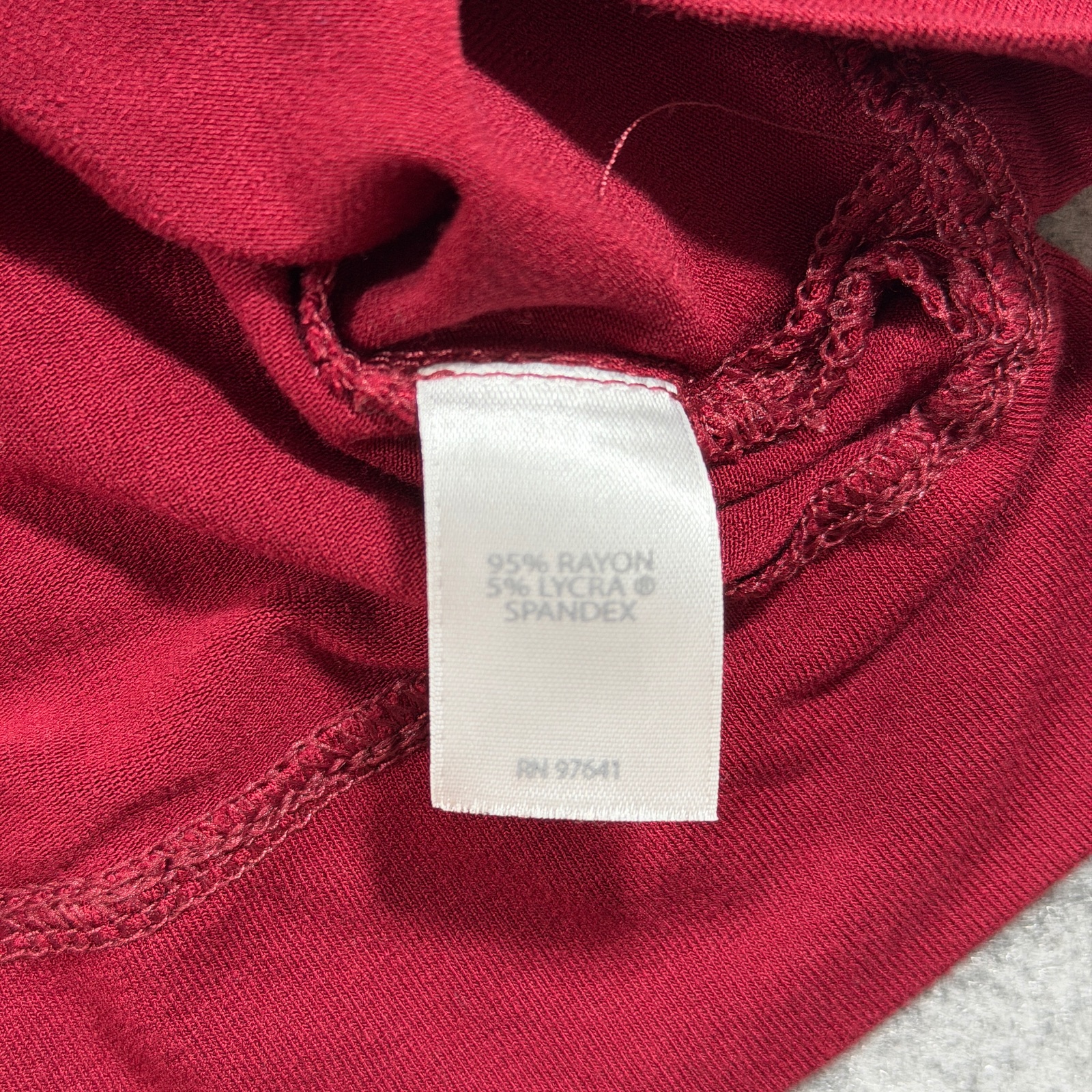 J.Jill Wearever Top Womens S Red 3/4 Sleeve Crew Neck Relaxed Stretch thumbnail 9