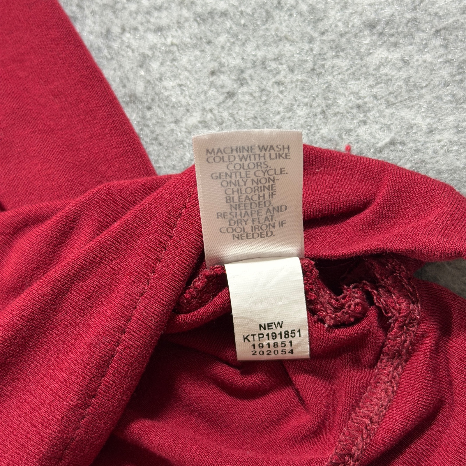 J.Jill Wearever Top Womens S Red 3/4 Sleeve Crew Neck Relaxed Stretch thumbnail 10
