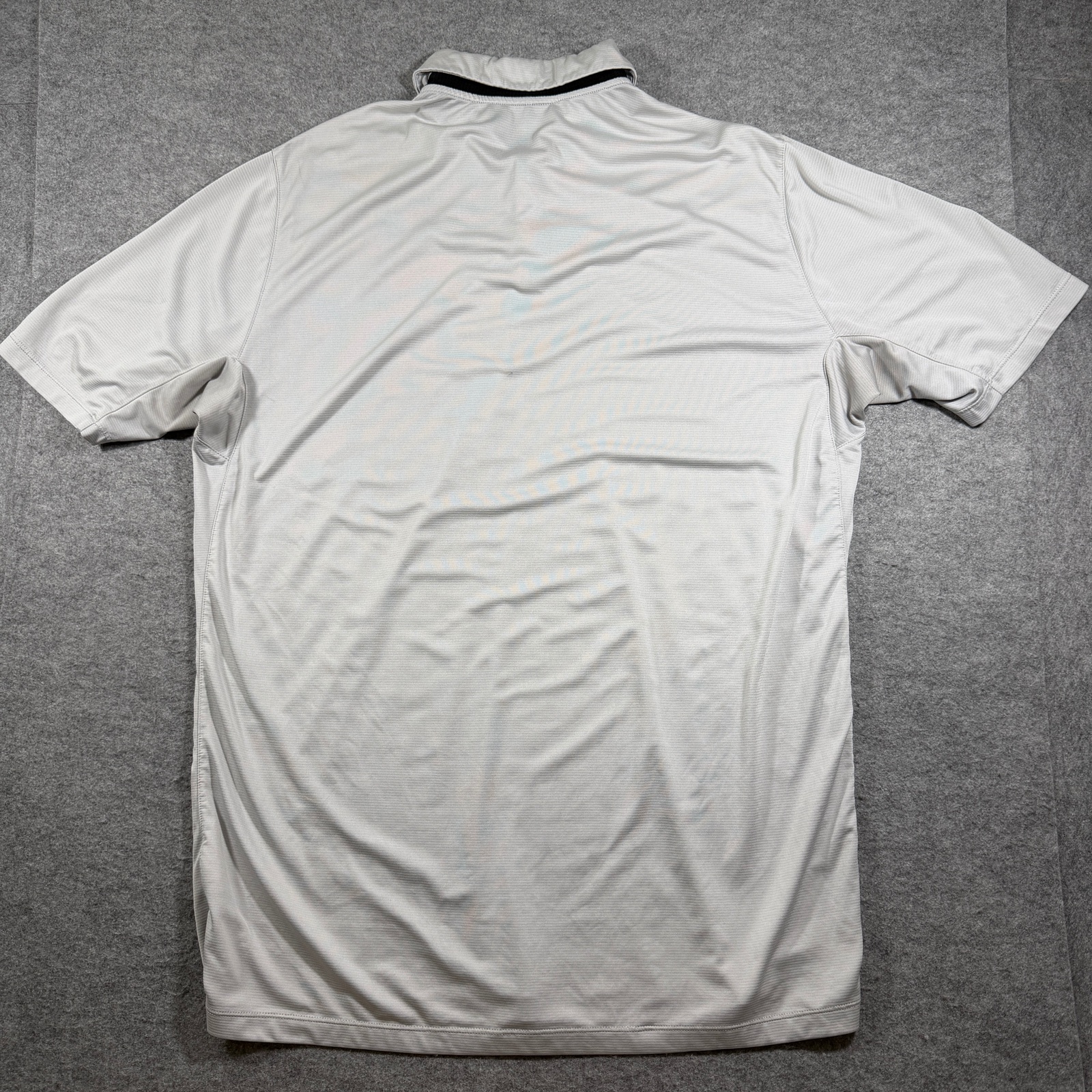 Vintage Nike Golf Polo Mens L Gray Dri-Fit Moisture Wicking Standard Fit Boxy thumbnail 2