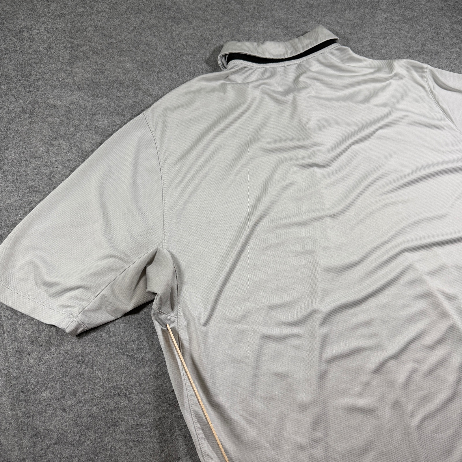 Vintage Nike Golf Polo Mens L Gray Dri-Fit Moisture Wicking Standard Fit Boxy thumbnail 6