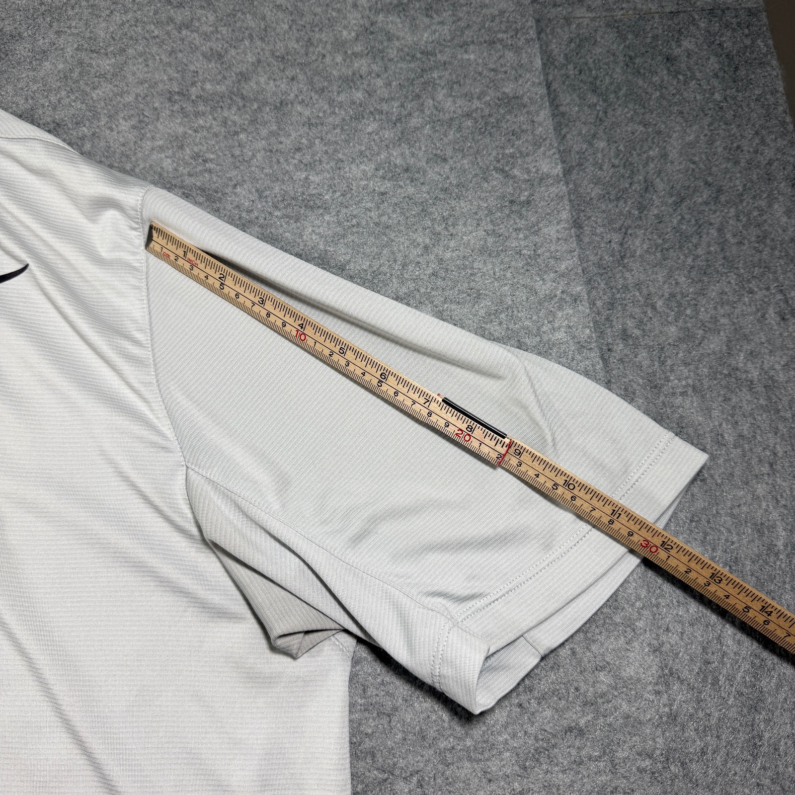Vintage Nike Golf Polo Mens L Gray Dri-Fit Moisture Wicking Standard Fit Boxy thumbnail 9