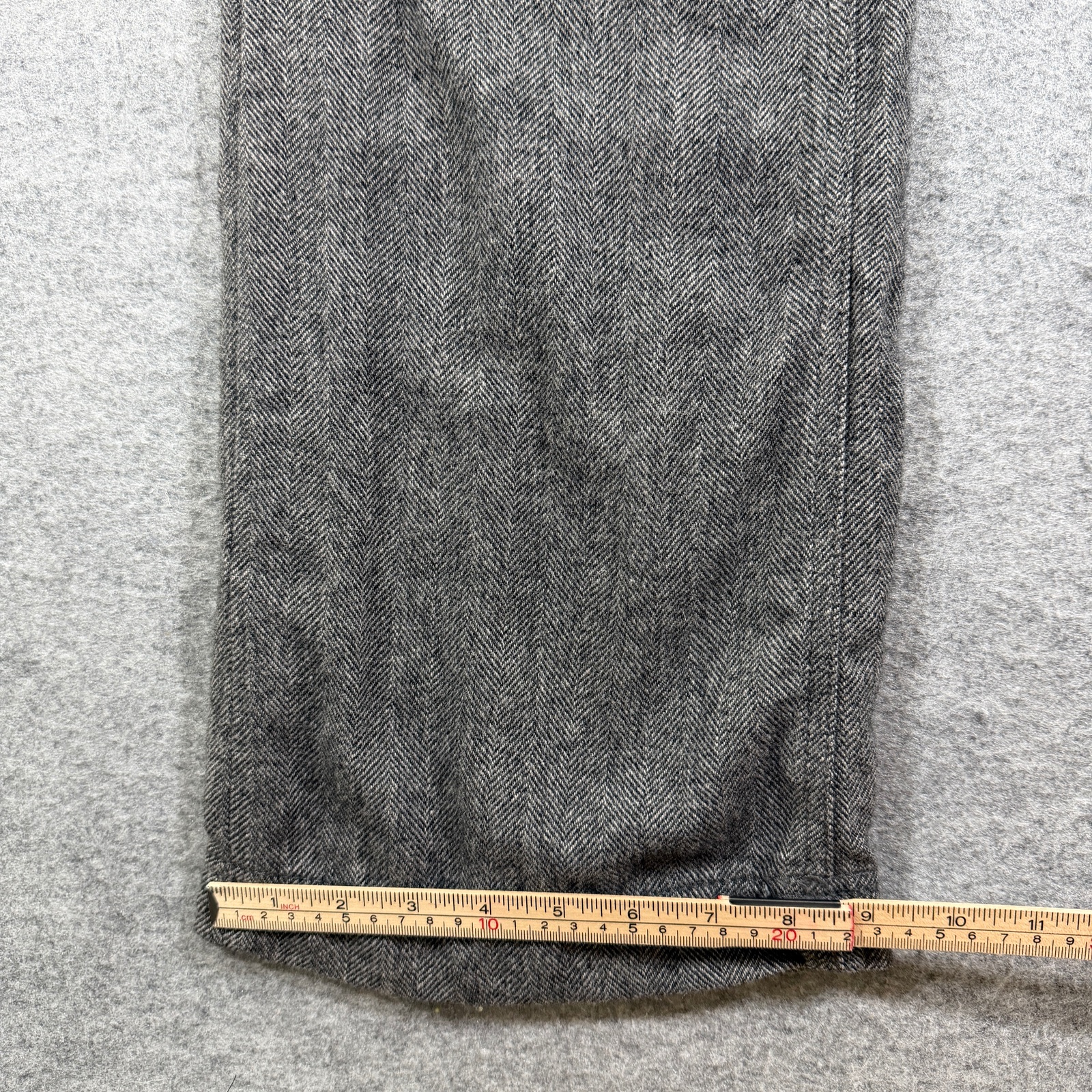 Banana Republic Tweed Pants Womens 2 Gray Herringbone Wool Trousers Preppy thumbnail 9