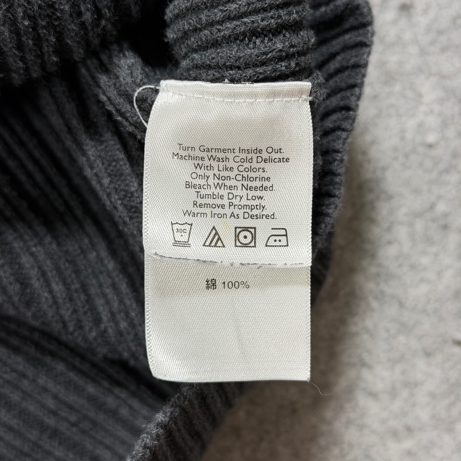Vintage Eddie Bauer Sweater Mens L Charcoal Gray Crew Neck Cotton Ribb Knit Fall thumbnail 13
