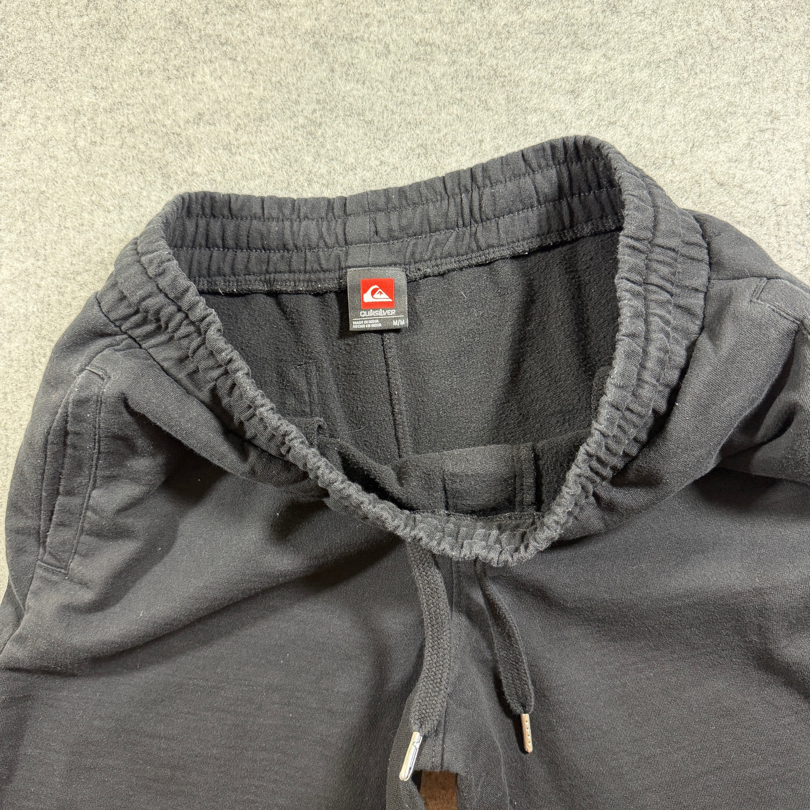 Quiksilver Joggers Mens M Black Drawstring Lounge Pants Streetwear Casual thumbnail 4