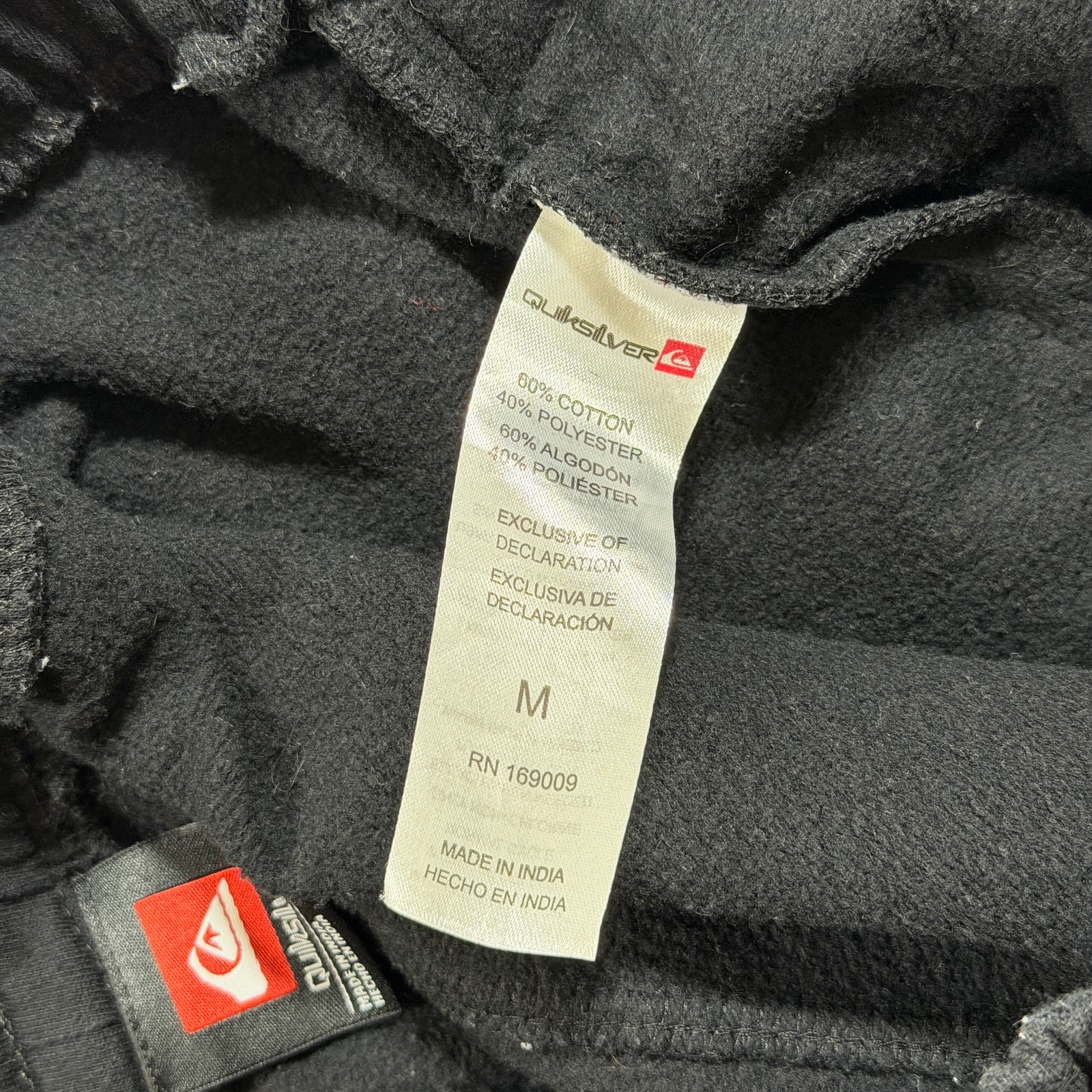 Quiksilver Joggers Mens M Black Drawstring Lounge Pants Streetwear Casual thumbnail 11