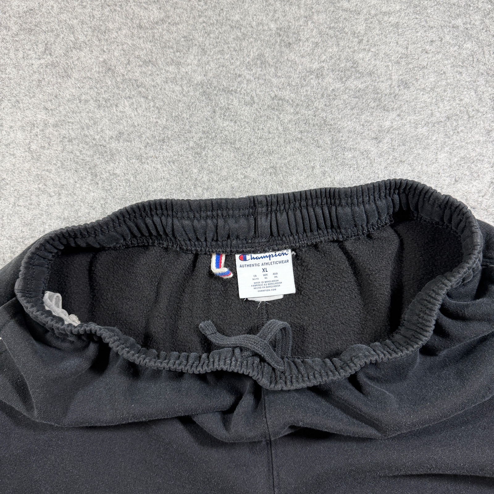 Champion Heavyweight Sweatpants Mens XL Black Embroidered Logo Lounge Drawstring thumbnail 5
