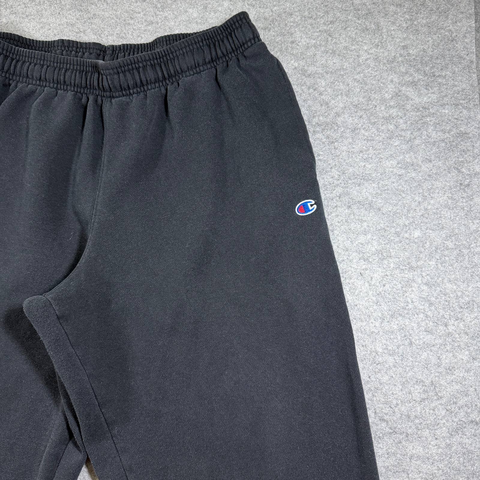 Champion Heavyweight Sweatpants Mens XL Black Embroidered Logo Lounge Drawstring thumbnail 9