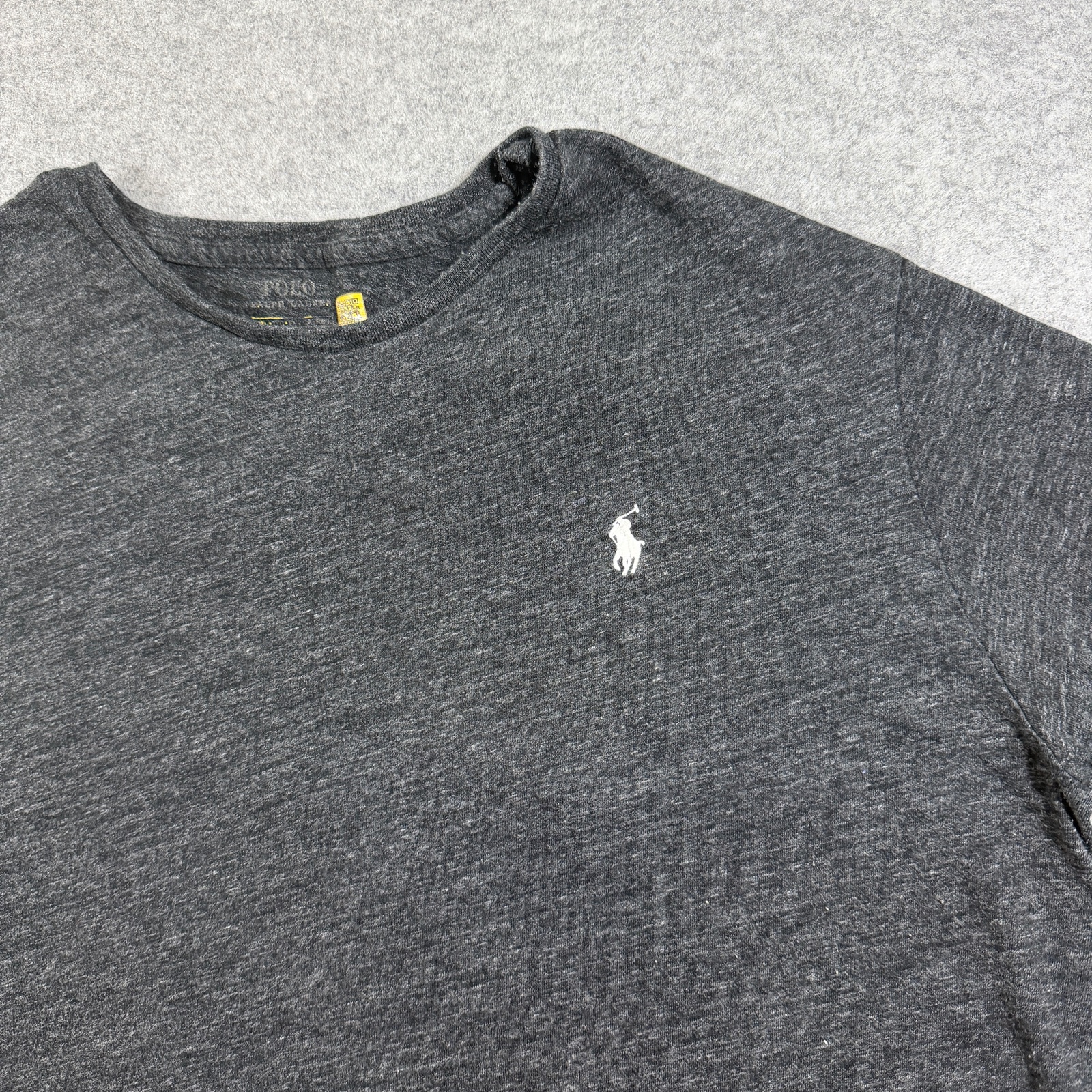 Polo Ralph Lauren T Shirt Mens XL Gray Embroidered Pony Logo Crew Neck Classic thumbnail 3