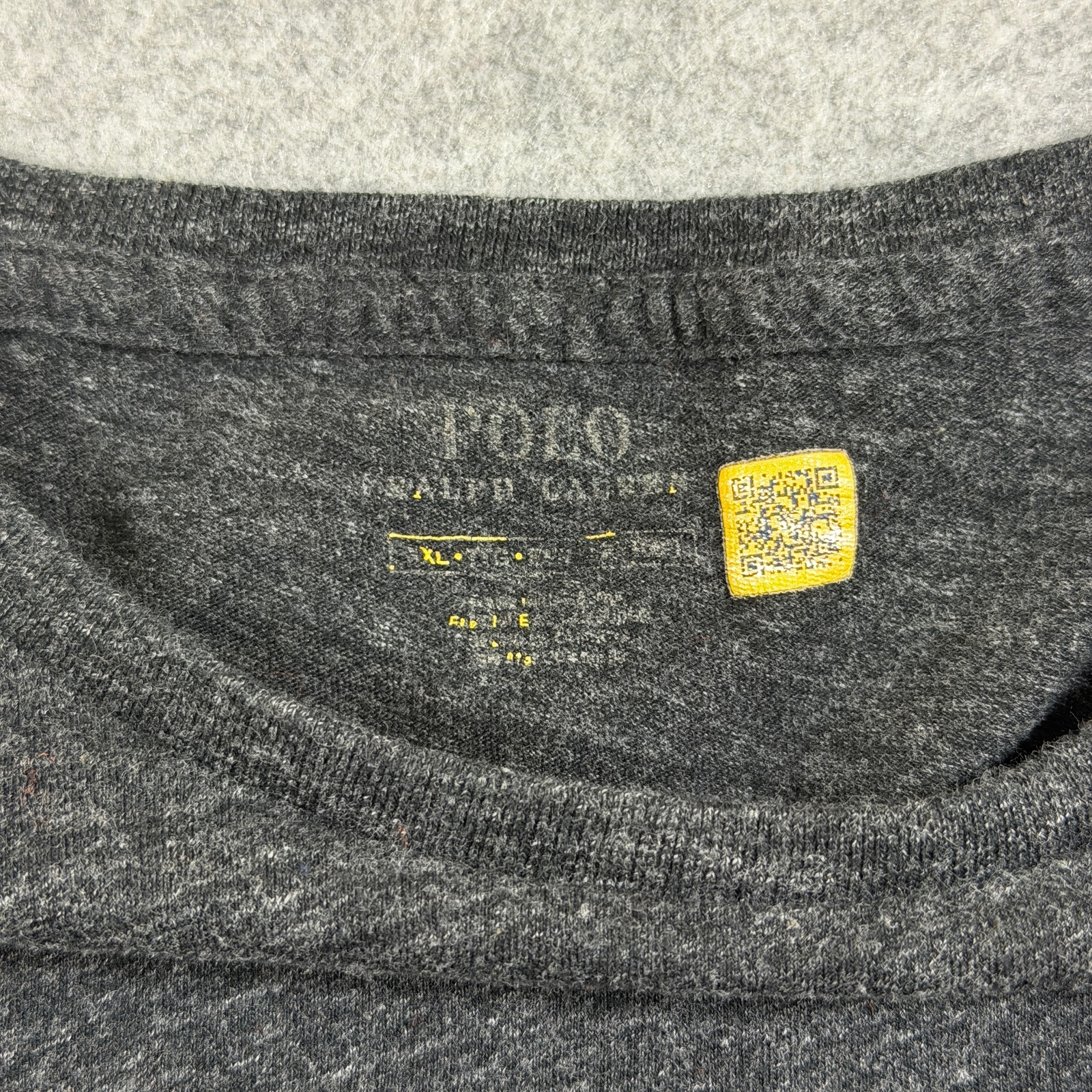Polo Ralph Lauren T Shirt Mens XL Gray Embroidered Pony Logo Crew Neck Classic thumbnail 5
