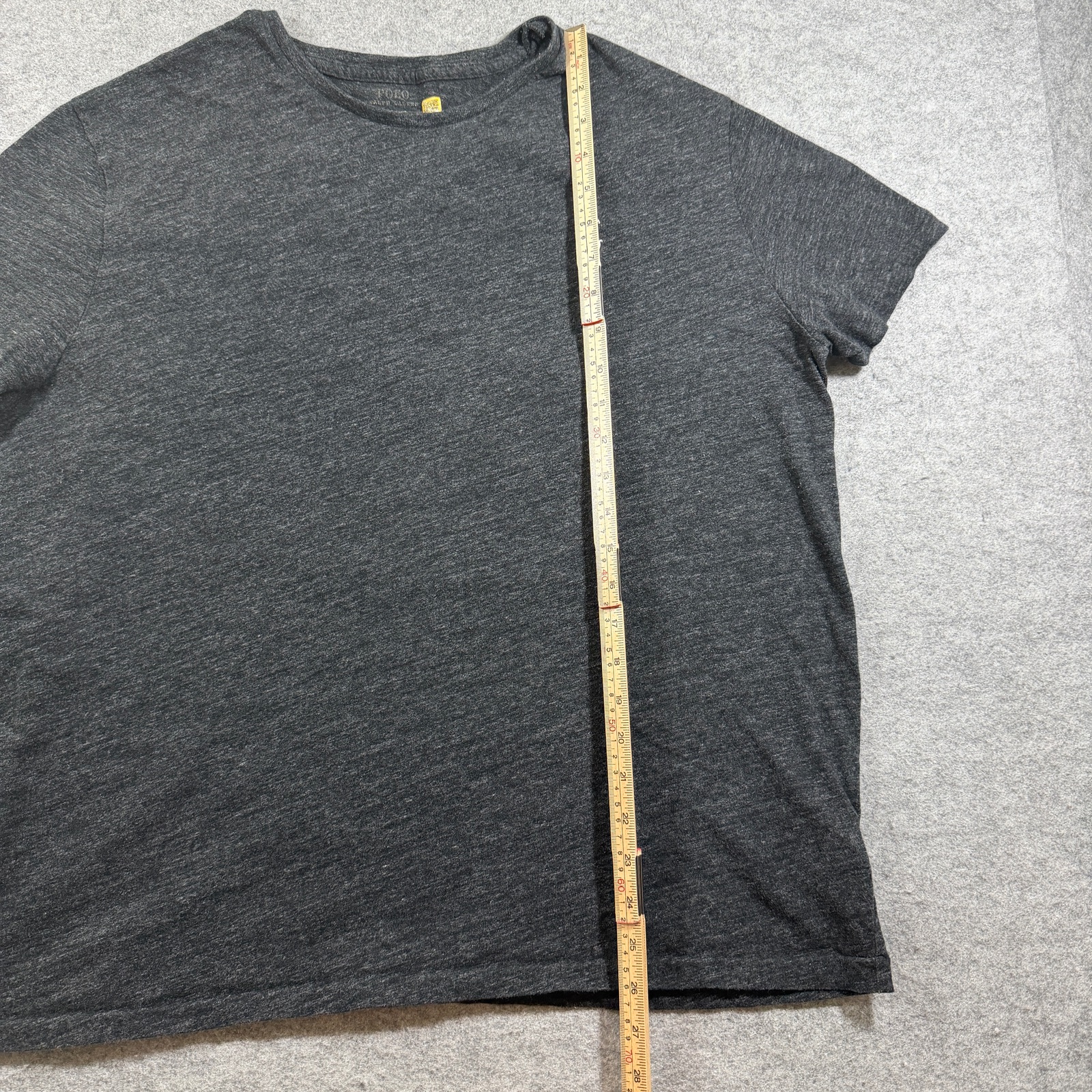 Polo Ralph Lauren T Shirt Mens XL Gray Embroidered Pony Logo Crew Neck Classic thumbnail 6