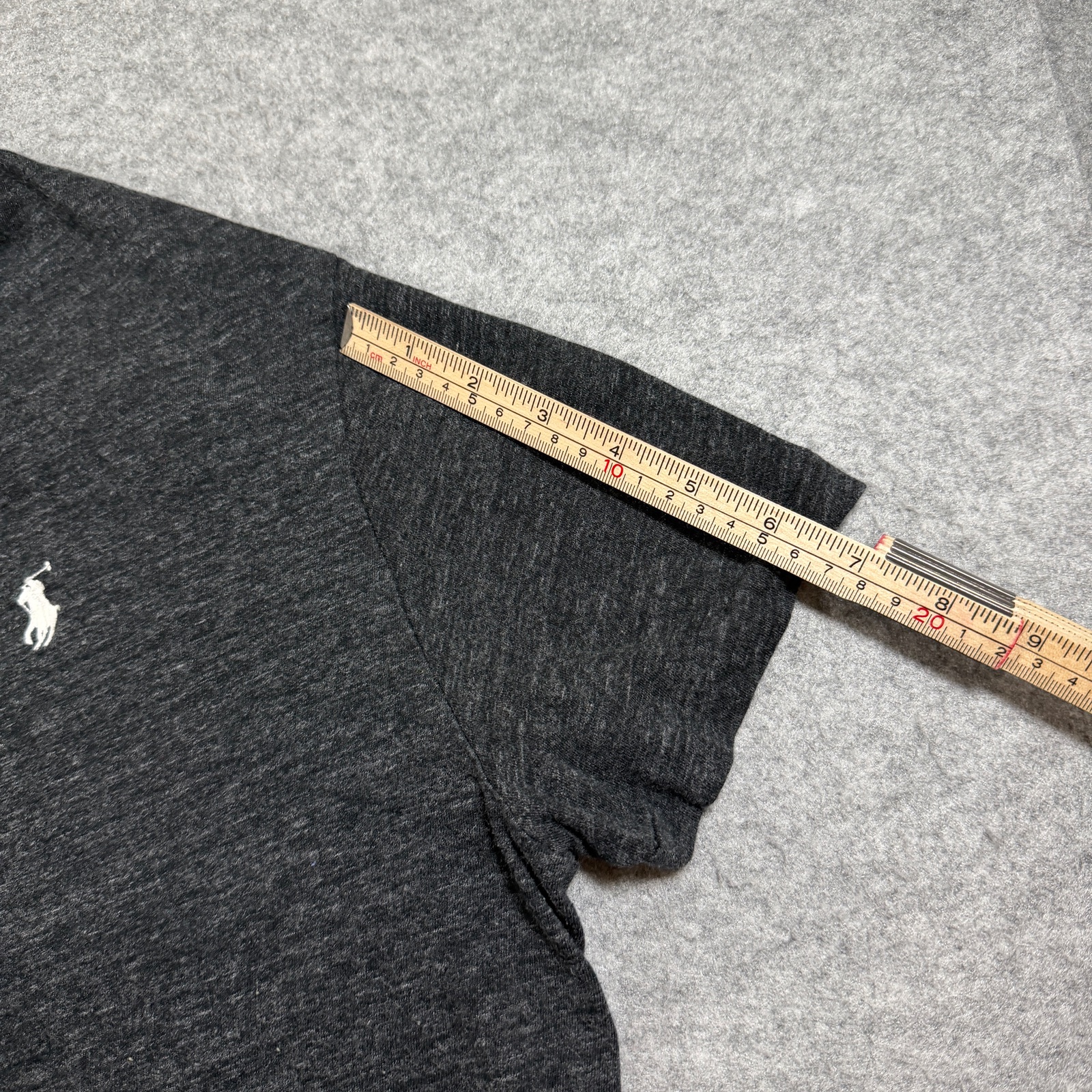 Polo Ralph Lauren T Shirt Mens XL Gray Embroidered Pony Logo Crew Neck Classic thumbnail 8