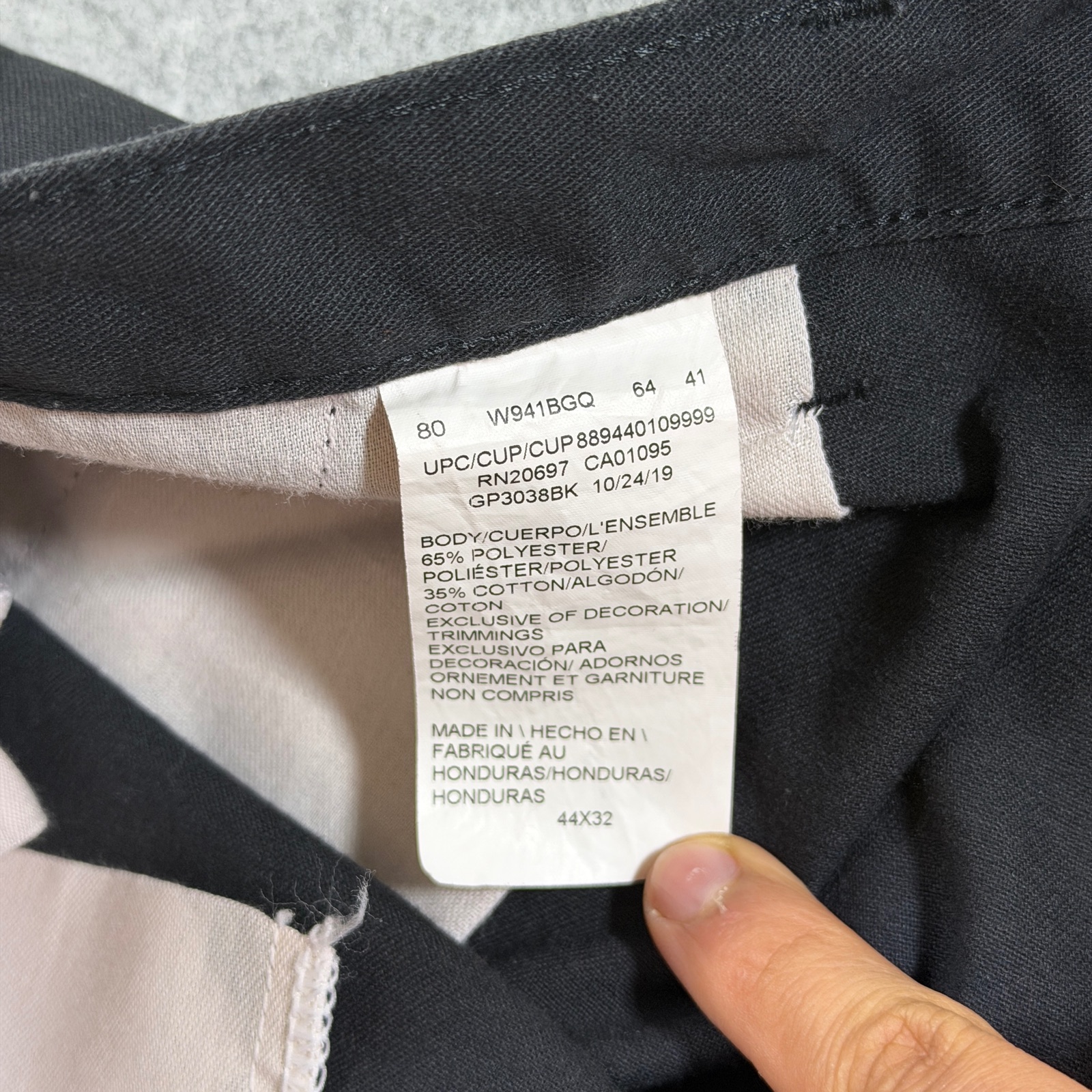Dickies Cargo Pants Mens 44x32 Black Relaxed Fit Workwear Flap Pockets Utility thumbnail 4