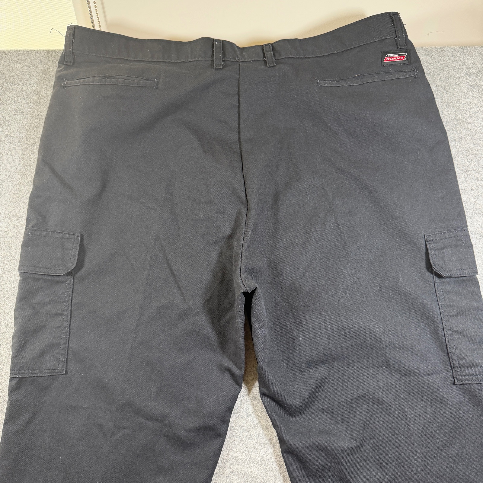 Dickies Cargo Pants Mens 44x32 Black Relaxed Fit Workwear Flap Pockets Utility thumbnail 10