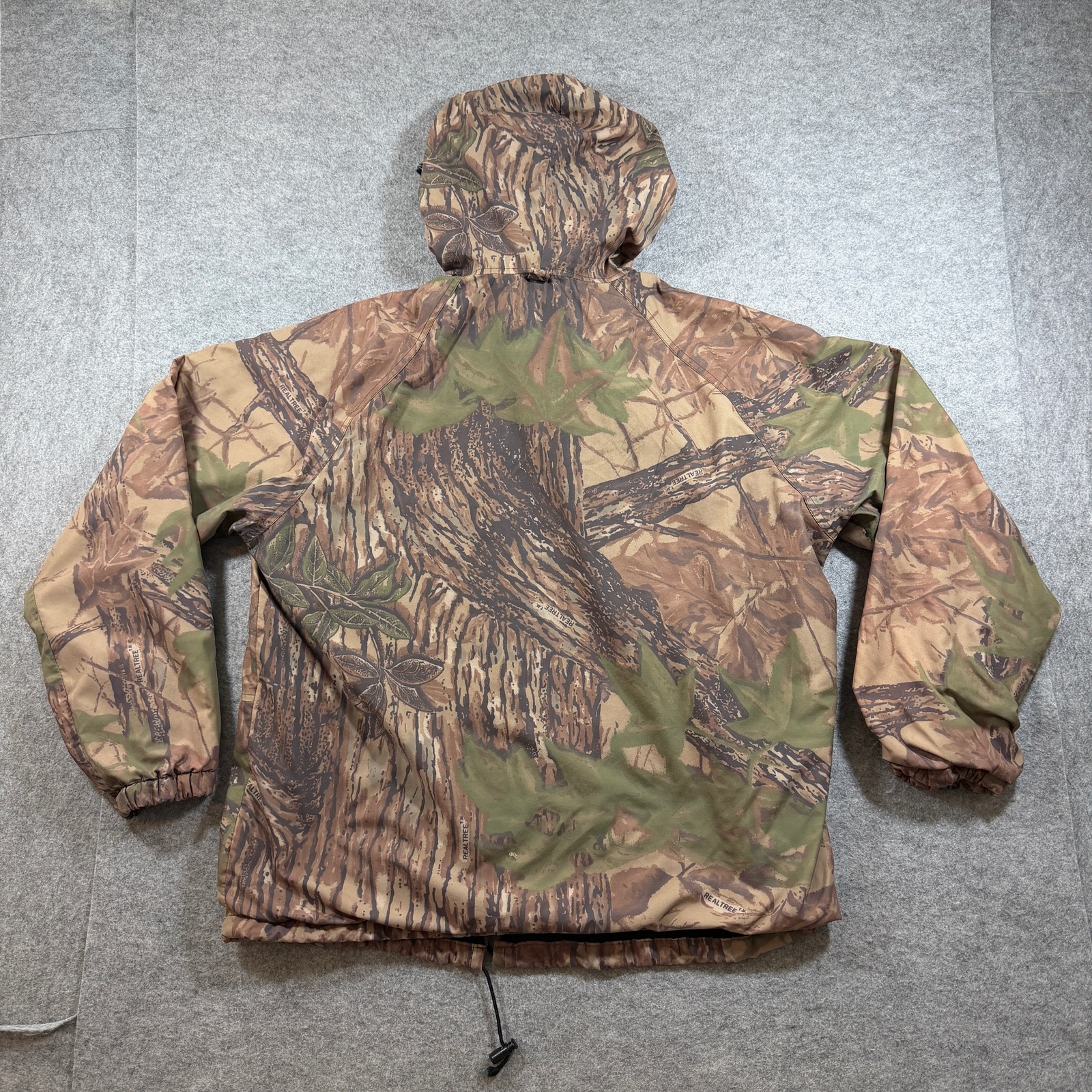VTG Walls Water-Pruf Camo Jacket Mens L Realtree Hooded Full Zip Hunting Outdoor thumbnail 2