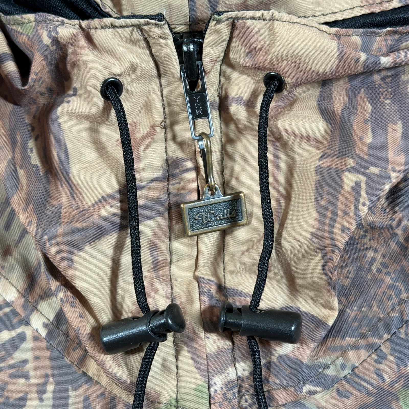 VTG Walls Water-Pruf Camo Jacket Mens L Realtree Hooded Full Zip Hunting Outdoor thumbnail 6