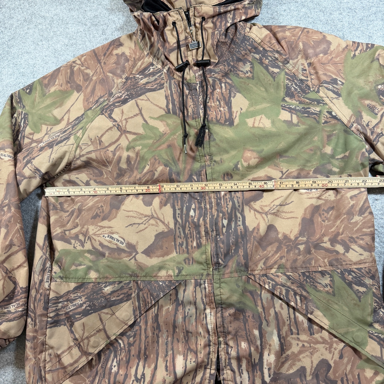 VTG Walls Water-Pruf Camo Jacket Mens L Realtree Hooded Full Zip Hunting Outdoor thumbnail 7