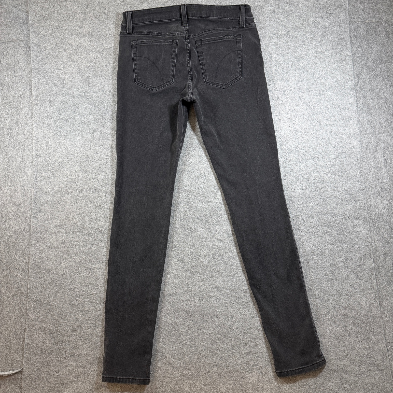 Joe's Jeans Brynn Skinny Womens 29 Black Faded Denim Stretch Zip Pockets thumbnail 2