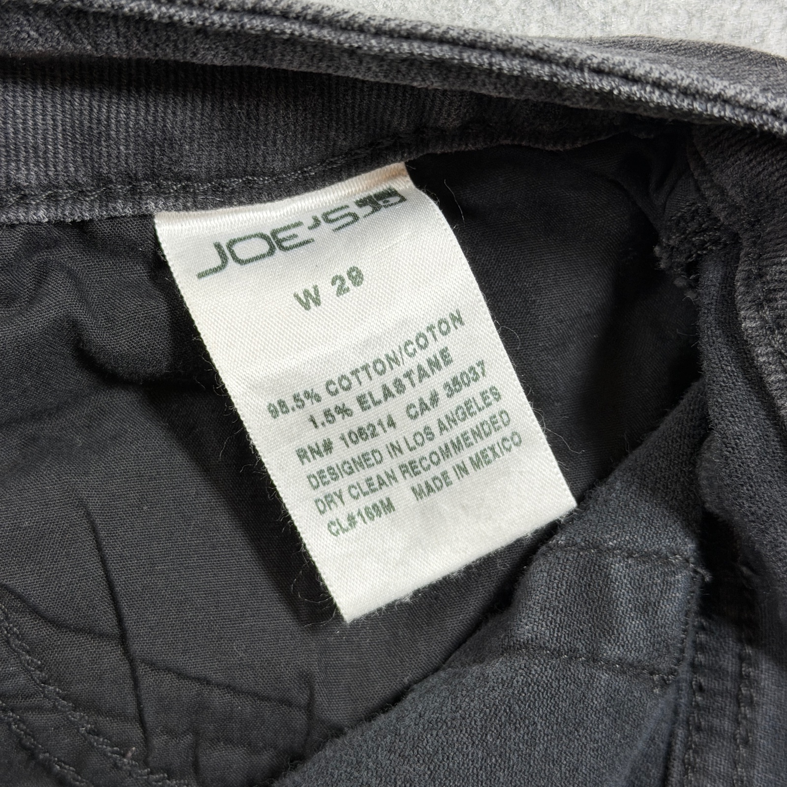 Joe's Jeans Brynn Skinny Womens 29 Black Faded Denim Stretch Zip Pockets thumbnail 8