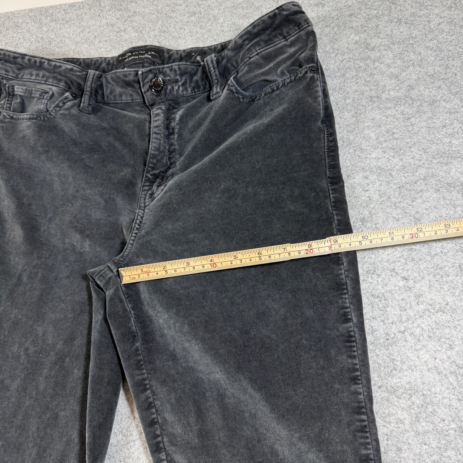 Lucky Brand Ava Super Skinny Pants Womens 12/31 Black Faded Denim Skinny thumbnail 8
