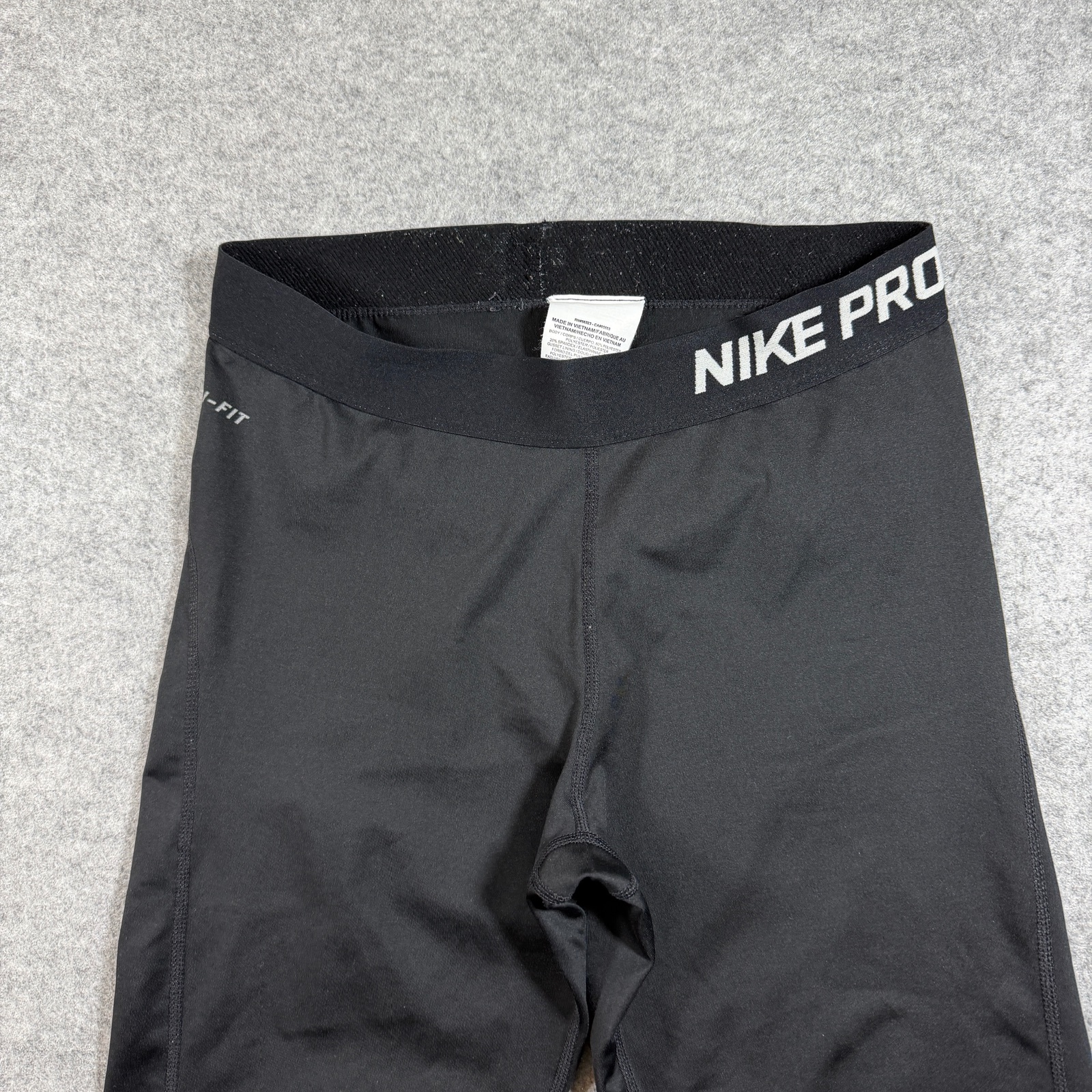 Nike Pro Capri Leggings Womens M Black Compression Dri-Fit Gym Training Workout thumbnail 6