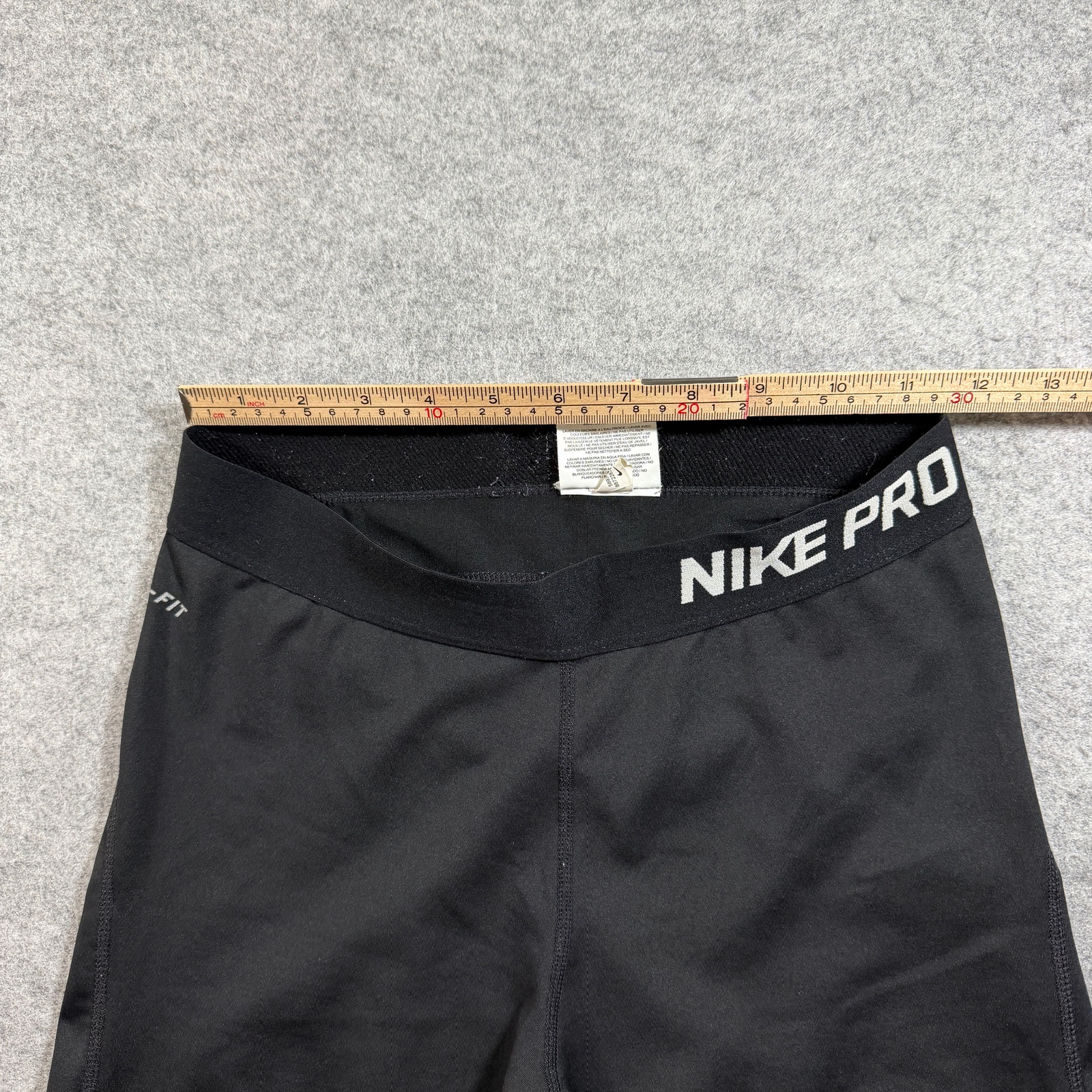 Nike Pro Capri Leggings Womens M Black Compression Dri-Fit Gym Training Workout thumbnail 7