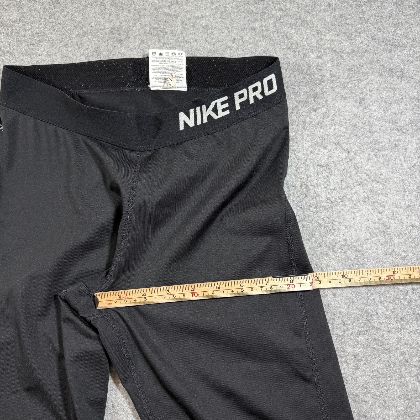 Nike Pro Capri Leggings Womens M Black Compression Dri-Fit Gym Training Workout thumbnail 9