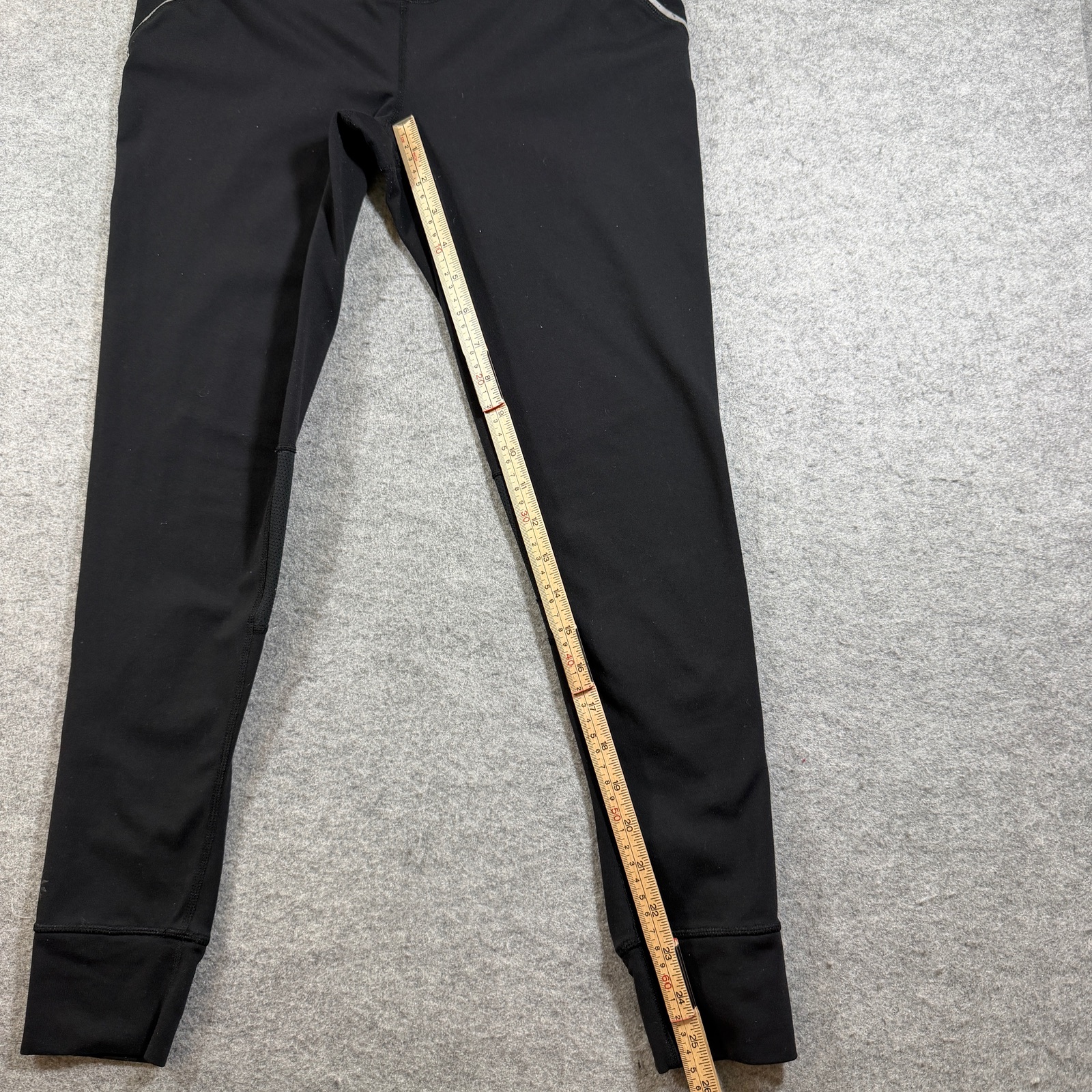 Athleta Leggings Womens M Black Mesh Panel Zip Pocket Ankle Running Workout thumbnail 7