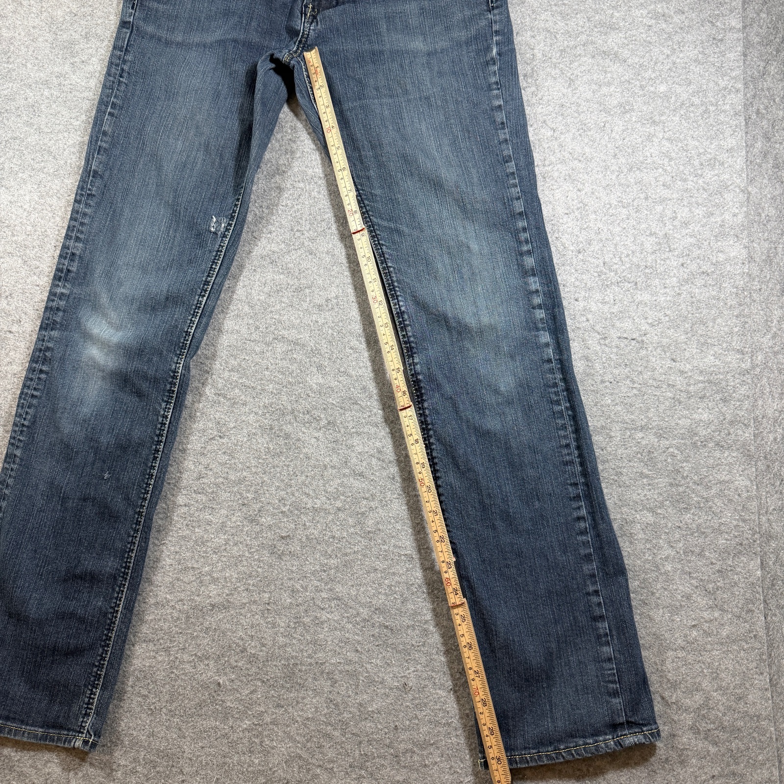 Pepe Jeans Womens 29 Dark Blue Wash Denim Y2K Low Rise Stretch Embellished thumbnail 8