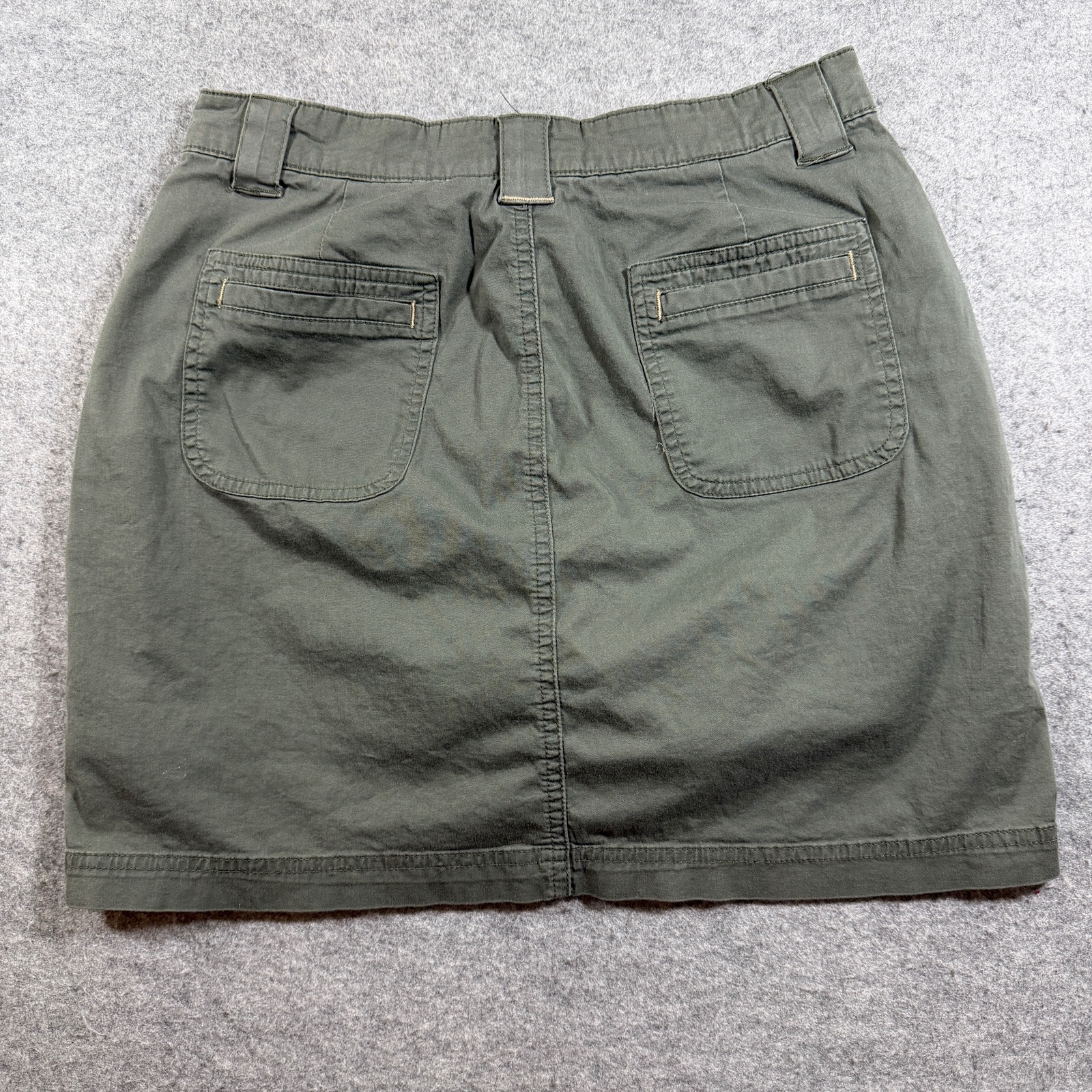 Lee Cargo Skort Womens 6 Olive Green Utility Patch Pockets Below Waist Casual thumbnail 2