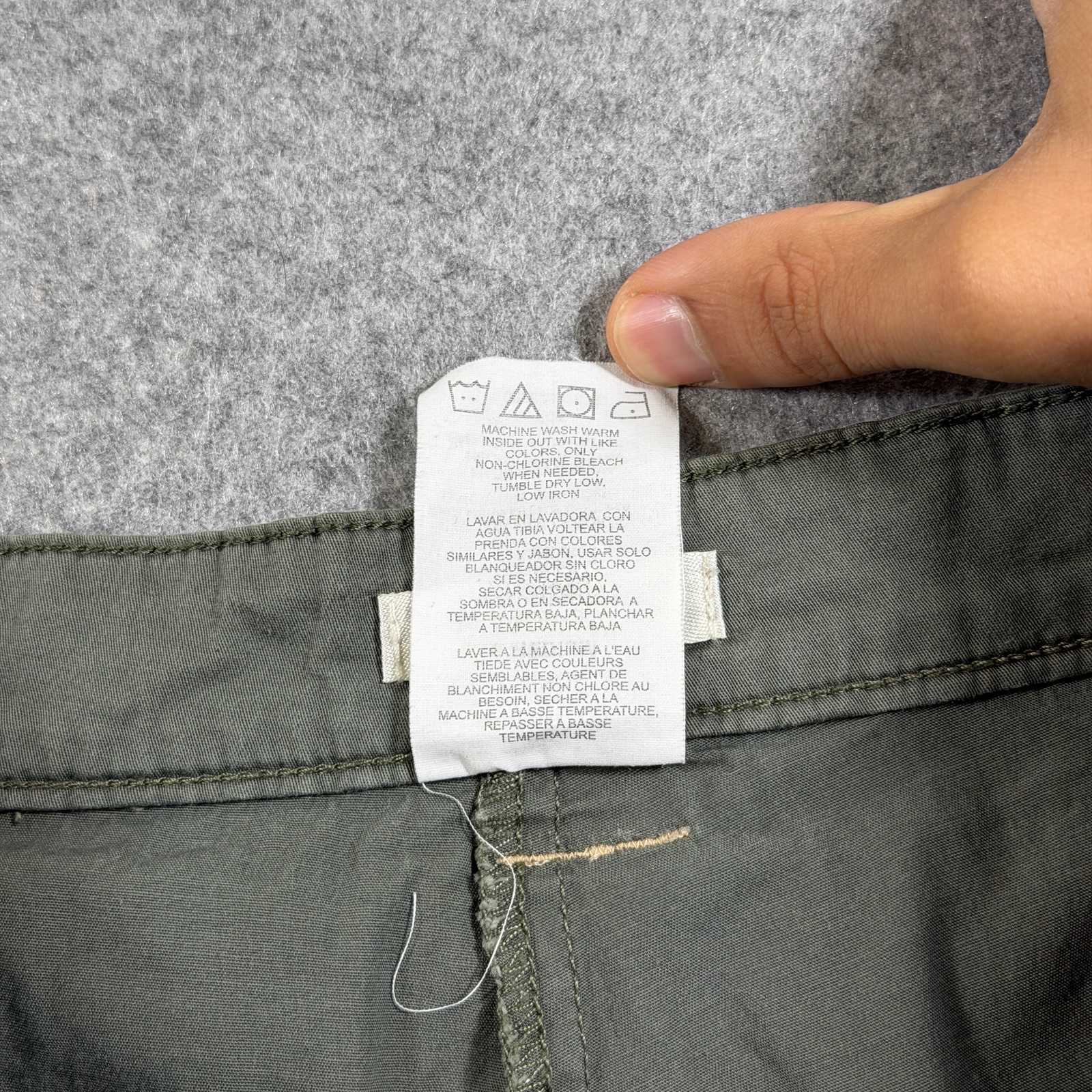 Lee Cargo Skort Womens 6 Olive Green Utility Patch Pockets Below Waist Casual thumbnail 5