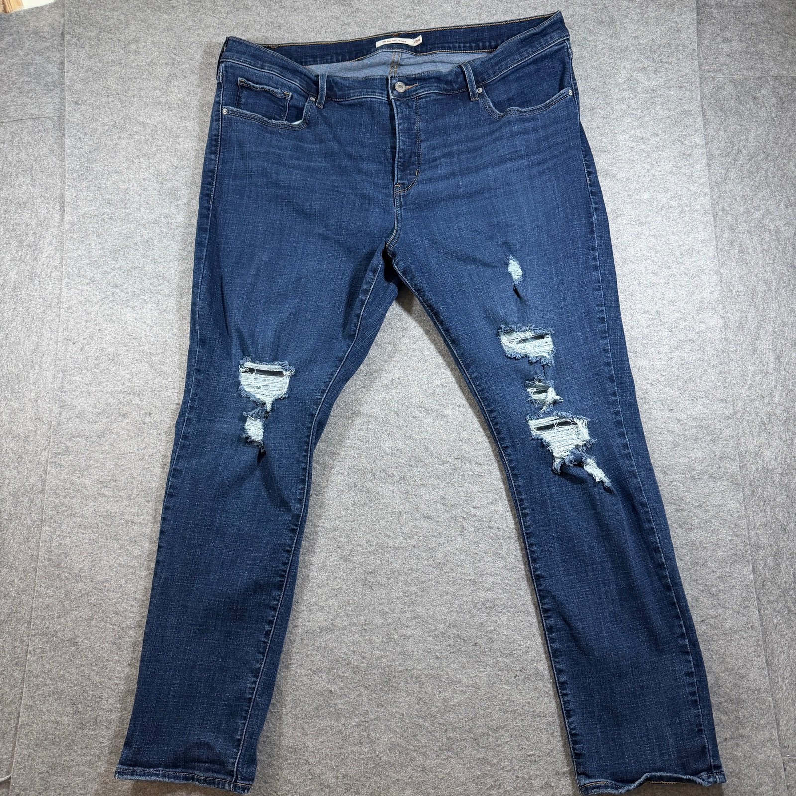 Levi's 311 Shaping Skinny Jeans Womens 20W Dark Blue Denim Stretch High Rise