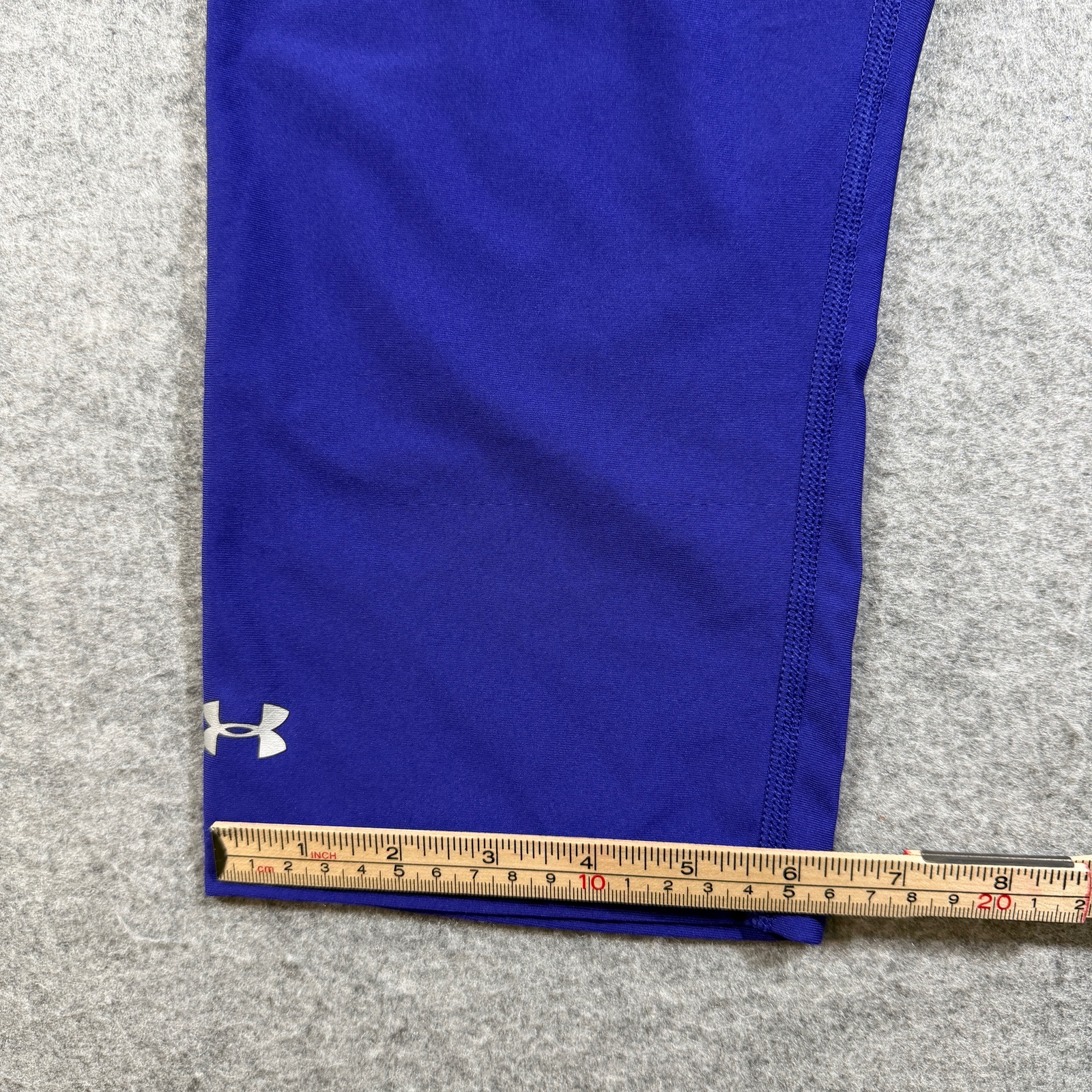 Under Armour HeatGear Capri Leggings Womens LG Purple Compression Gym Workout thumbnail 7