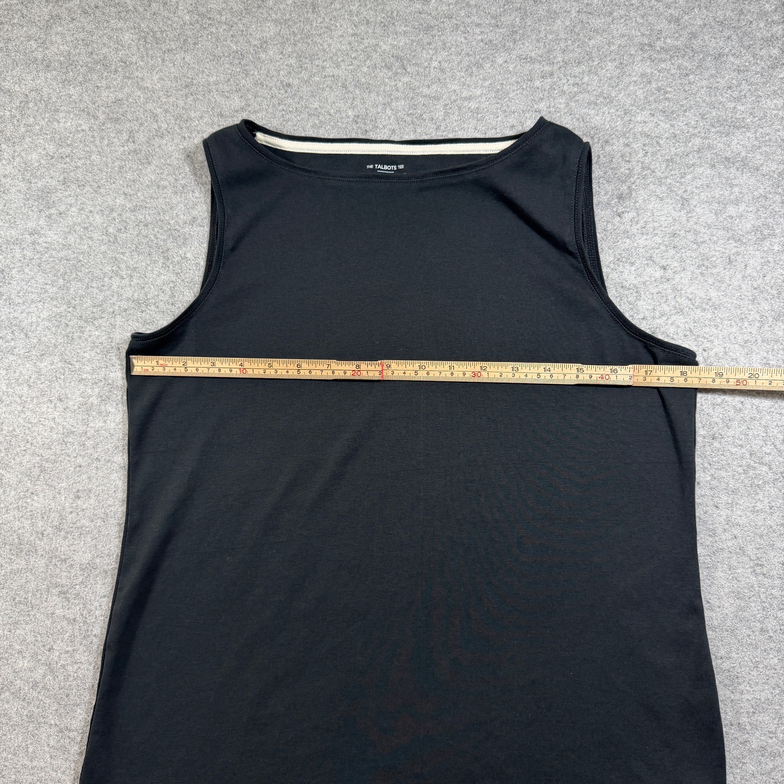 Talbots Tank Top Womens LP Black Pima Cotton Sleeveless Crew Neck Petite thumbnail 6