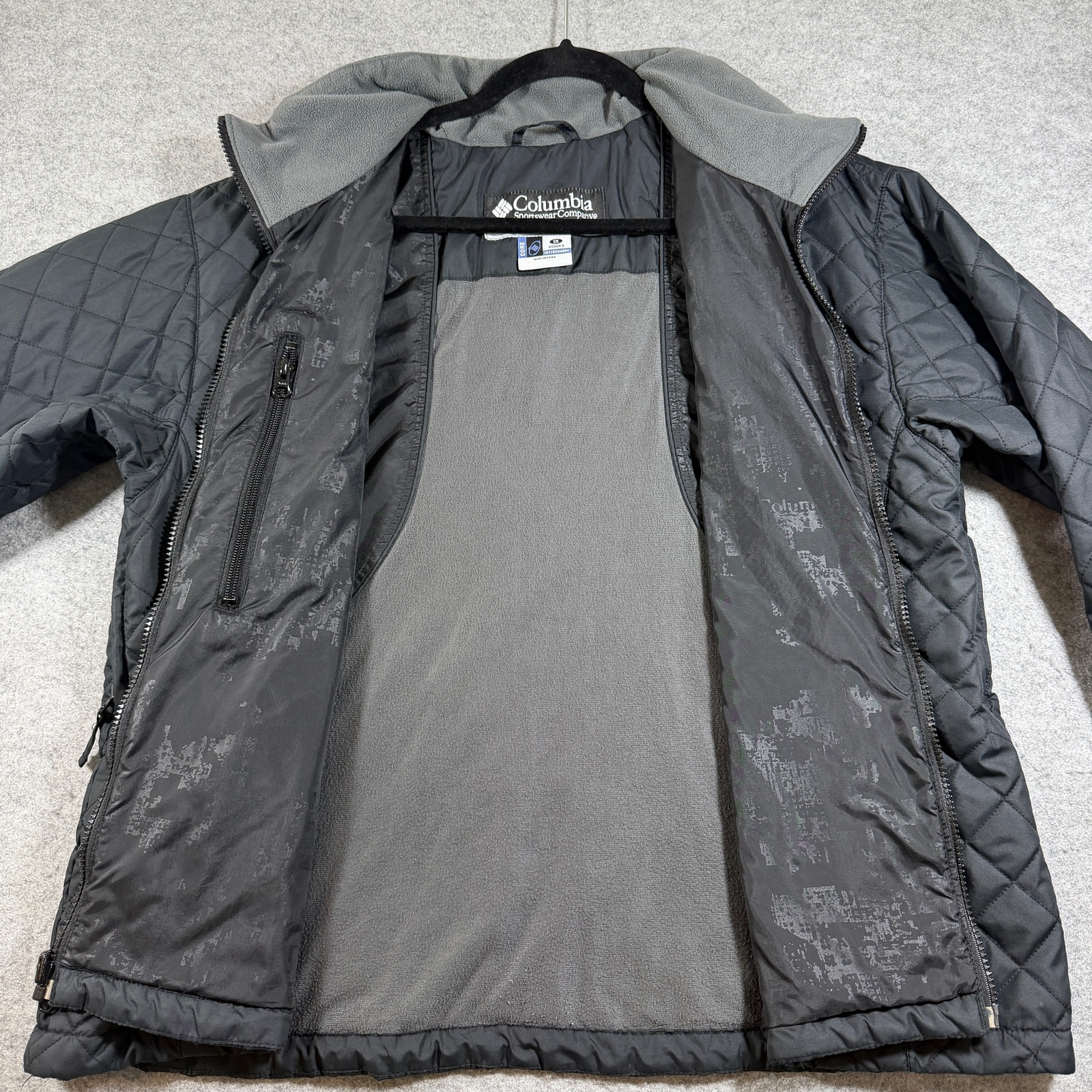 Columbia Interchange Liner Jacket Womens XL Black Quilted Insulated Outdoor thumbnail 4
