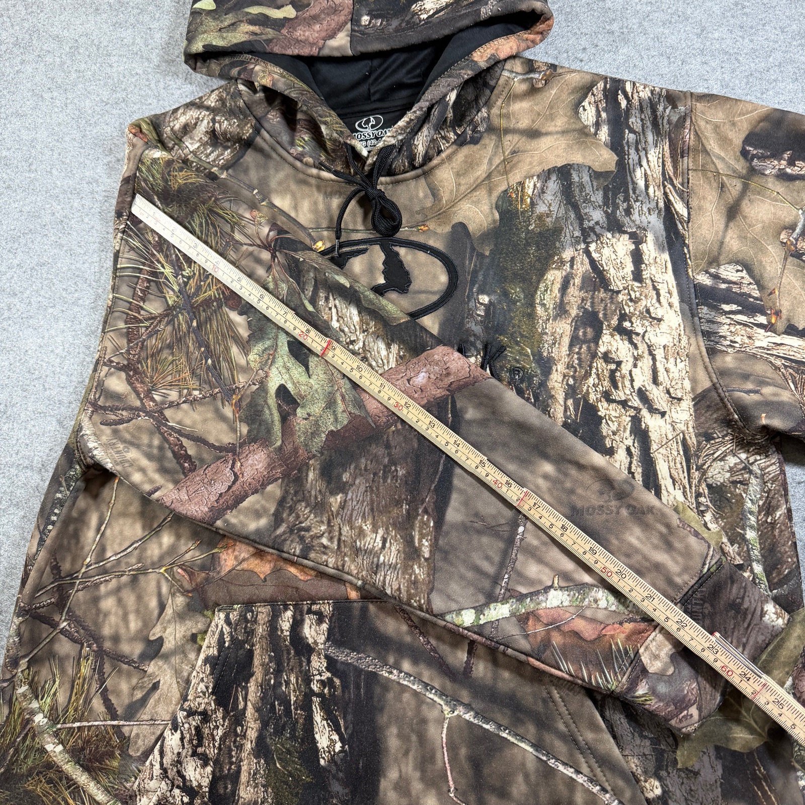 Mossy Oak Real Camo Pullover Hoodie Mens L Hunting Fishing Fleece Drawstring thumbnail 8