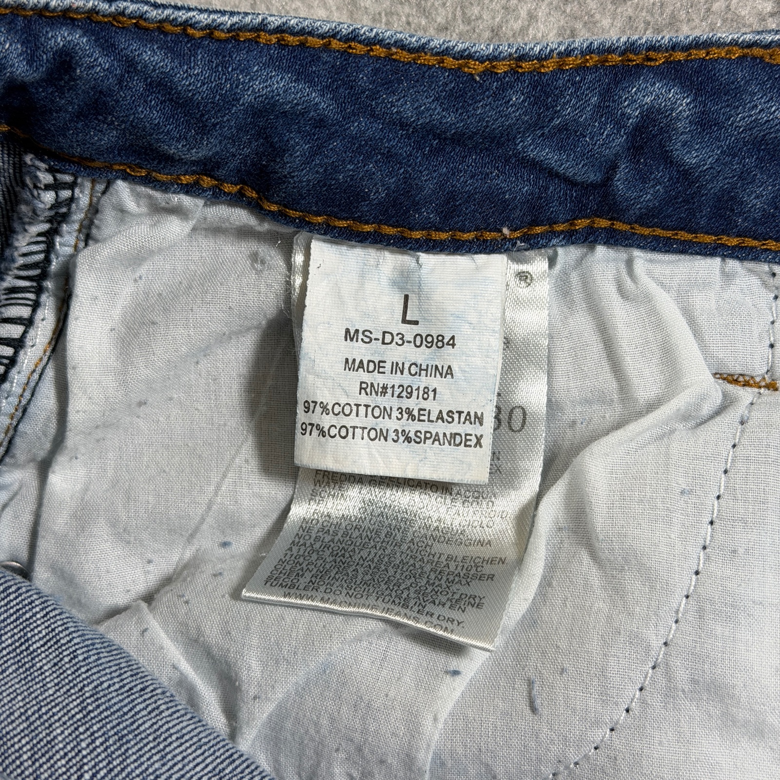 Machine Jeans Denim Skirt Womens 30 Blue Frayed Hem Distressed Whiskered Mini thumbnail 11