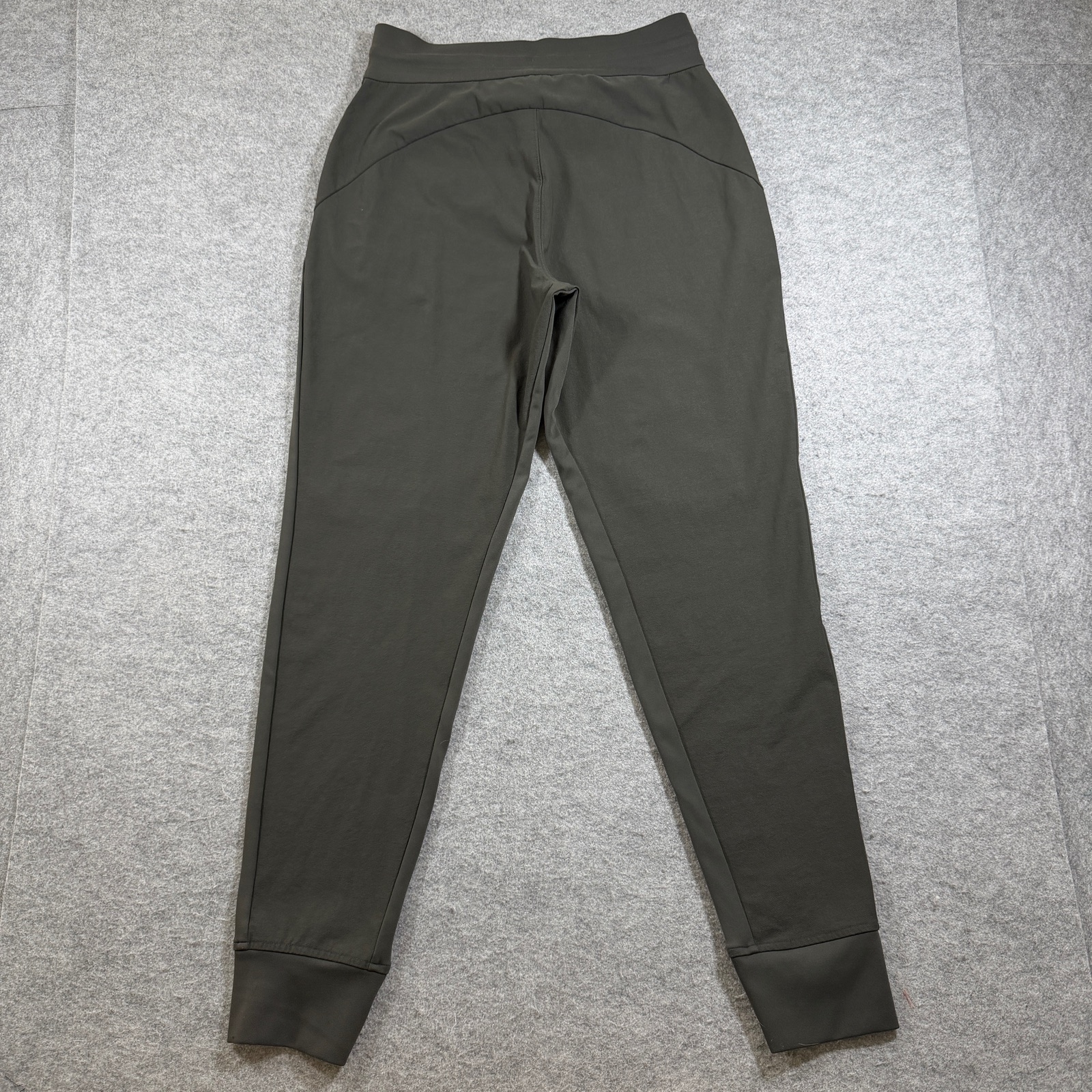 Athleta Joggers Womens 4 Olive Green Zip Pockets Tapered Lounge Athleisure thumbnail 2