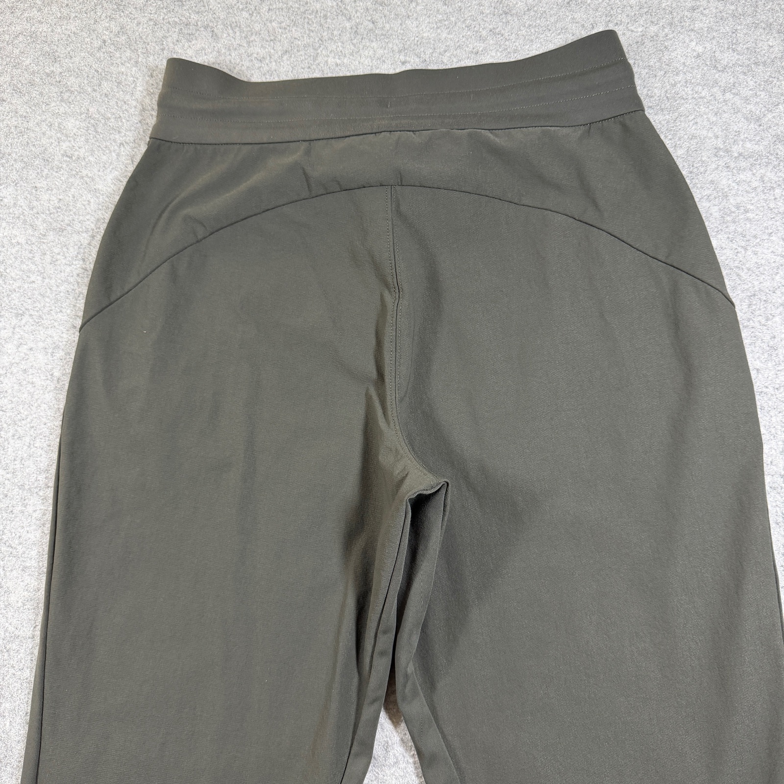 Athleta Joggers Womens 4 Olive Green Zip Pockets Tapered Lounge Athleisure thumbnail 10