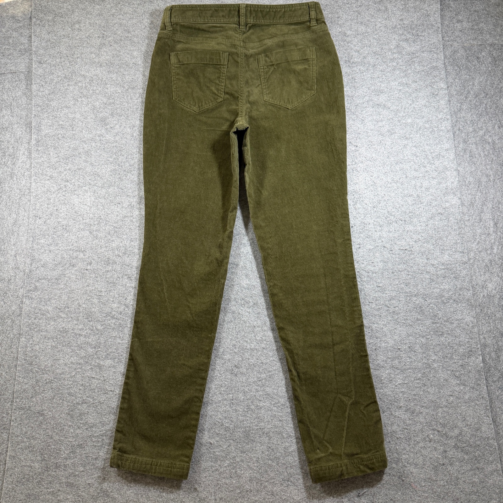 Brooks Brothers Corduroy Pants Womens 2 Olive Green Five Pocket Slim Stretch thumbnail 2