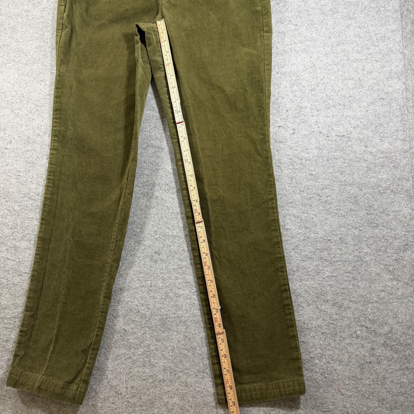 Brooks Brothers Corduroy Pants Womens 2 Olive Green Five Pocket Slim Stretch thumbnail 7