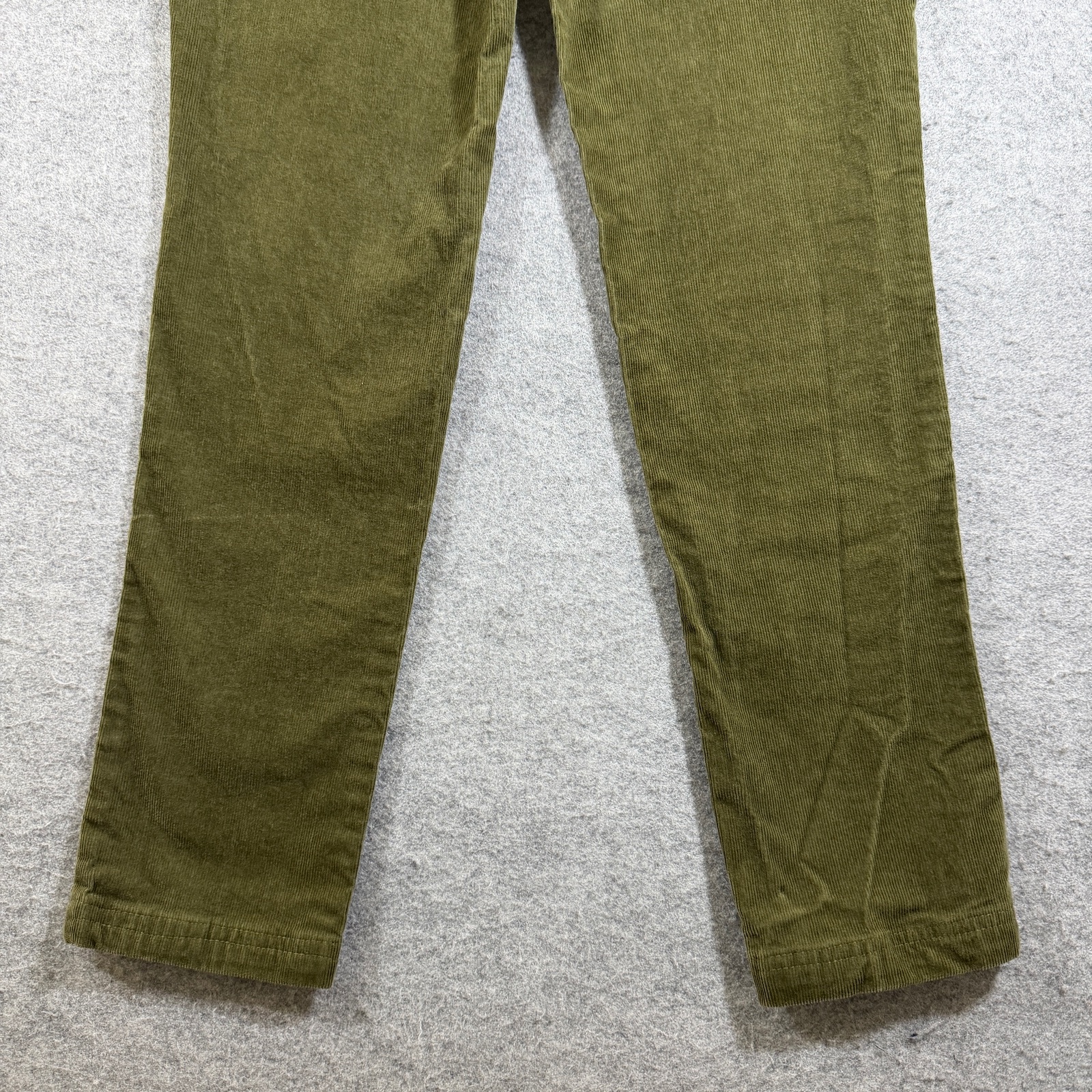 Brooks Brothers Corduroy Pants Womens 2 Olive Green Five Pocket Slim Stretch thumbnail 11