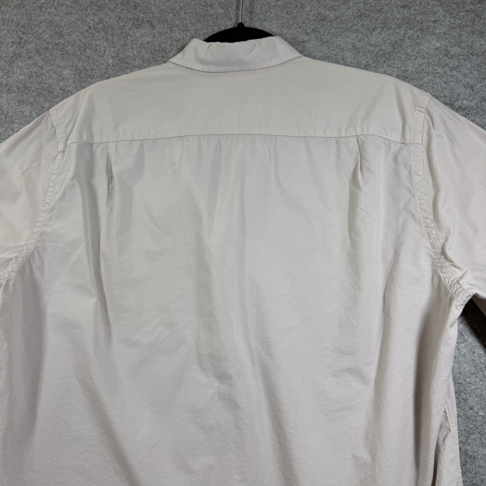 J.Crew Button Down Shirt Mens M Beige Lightweight Cotton Preppy Office Casual thumbnail 8