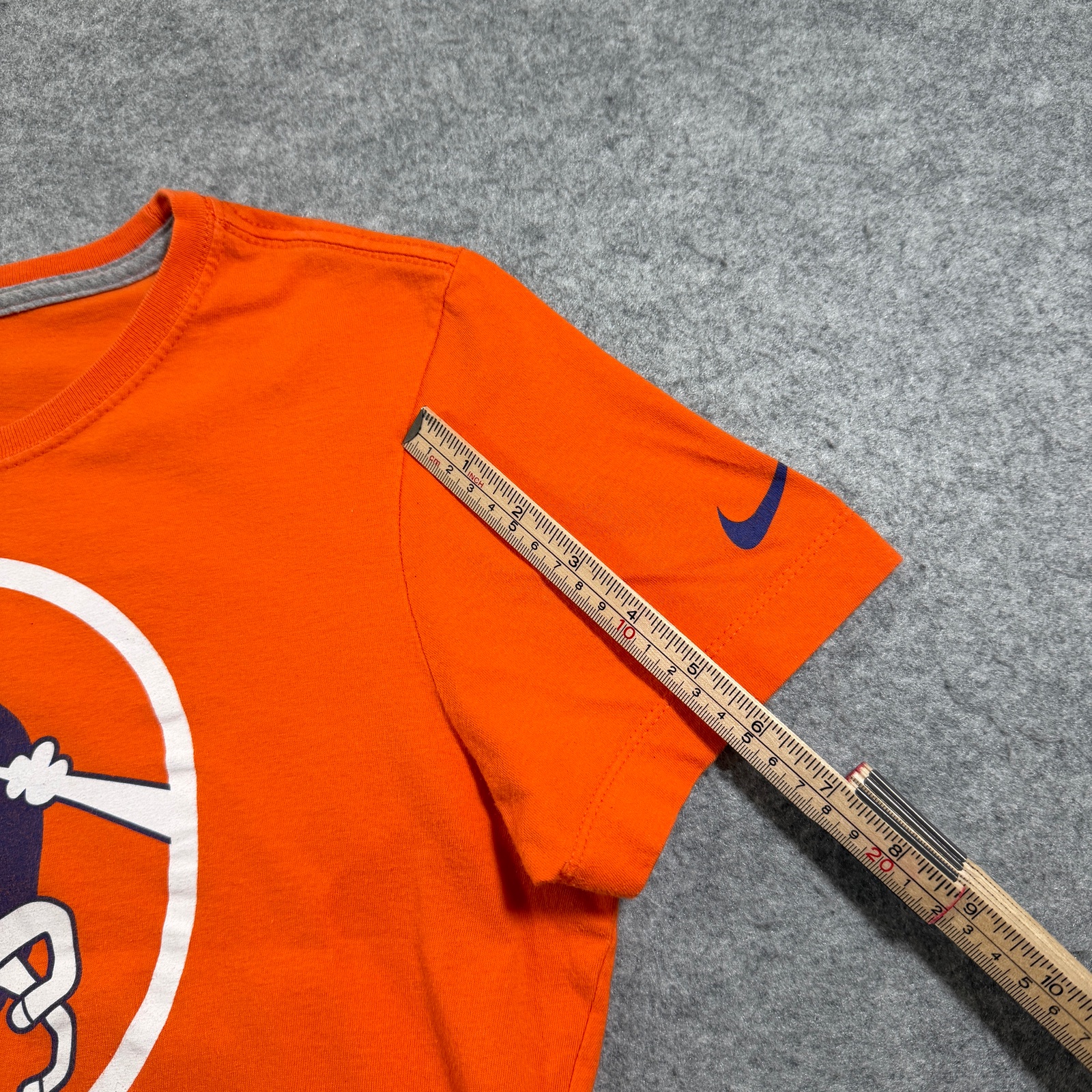 Nike Denver Broncos T Shirt Womens L Orange Retro Logo Slim Fit NFL Football thumbnail 8
