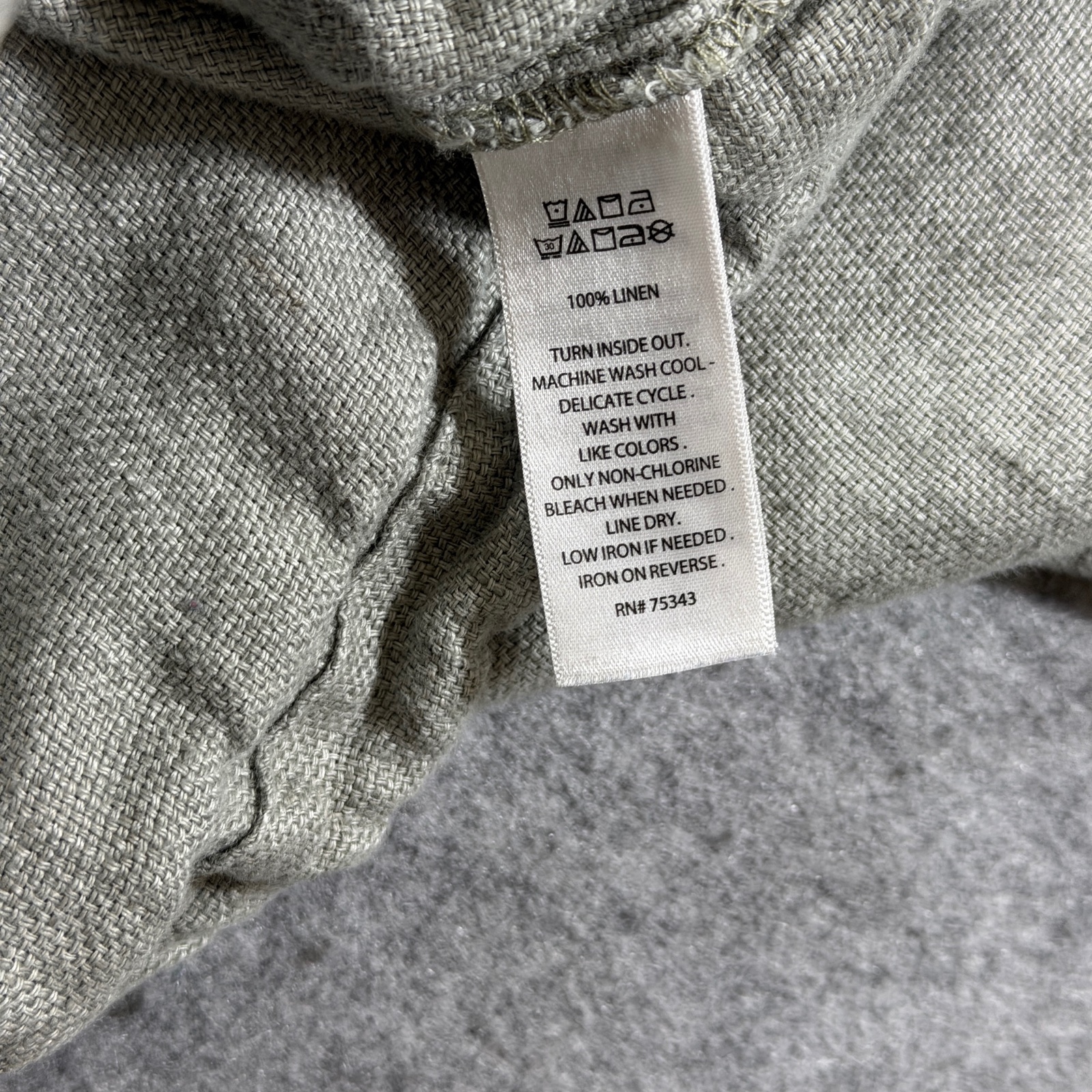 C&C California Linen Jacket Womens S Gray Mandarin Collar Snap Front Relaxed thumbnail 11