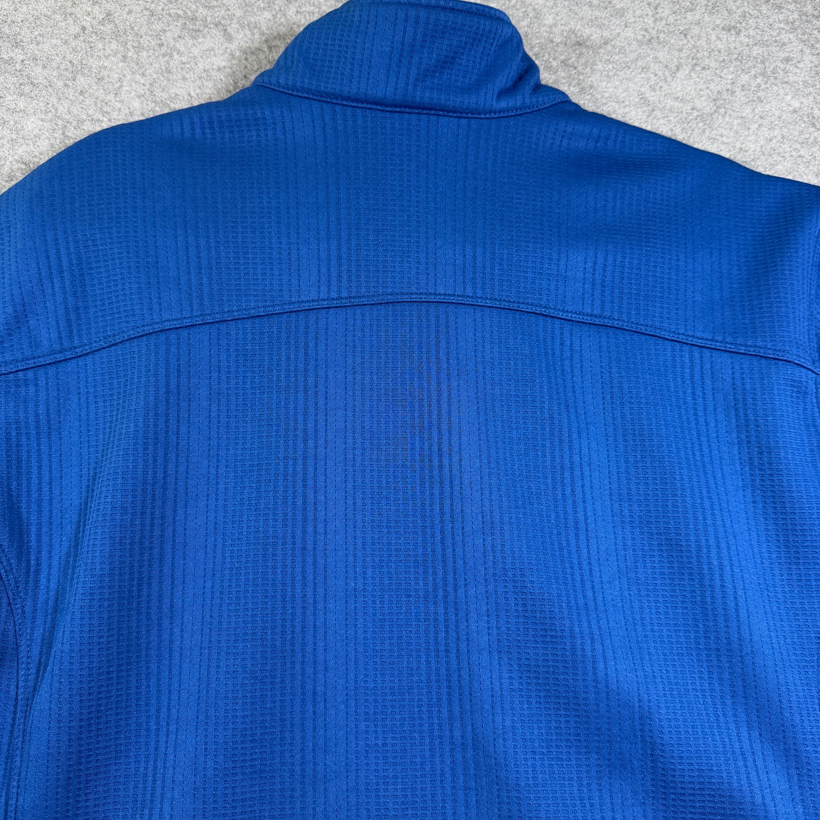Eddie Bauer Full Zip Fleece Jacket Mens XL Blue Bear Patch Outdoor Hiking Camp thumbnail 11