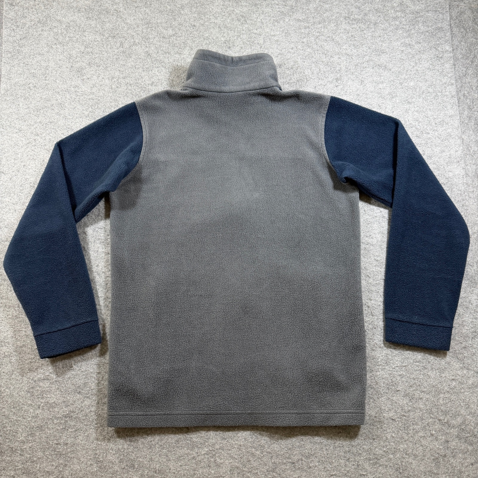 Columbia Steens Mountain Fleece Jacket Boys L Navy Gray Full Zip Outdoor Hiking thumbnail 2