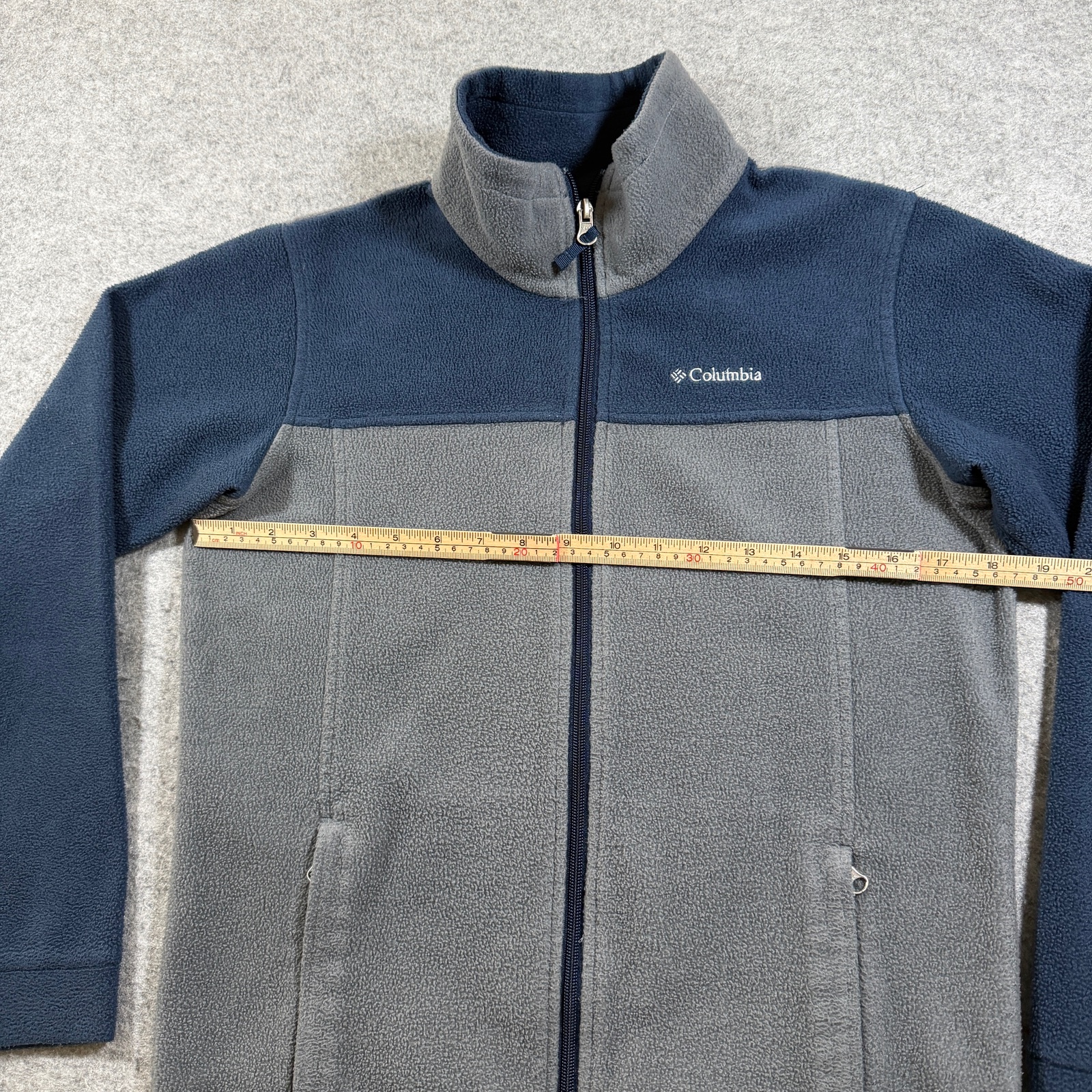 Columbia Steens Mountain Fleece Jacket Boys L Navy Gray Full Zip Outdoor Hiking thumbnail 7