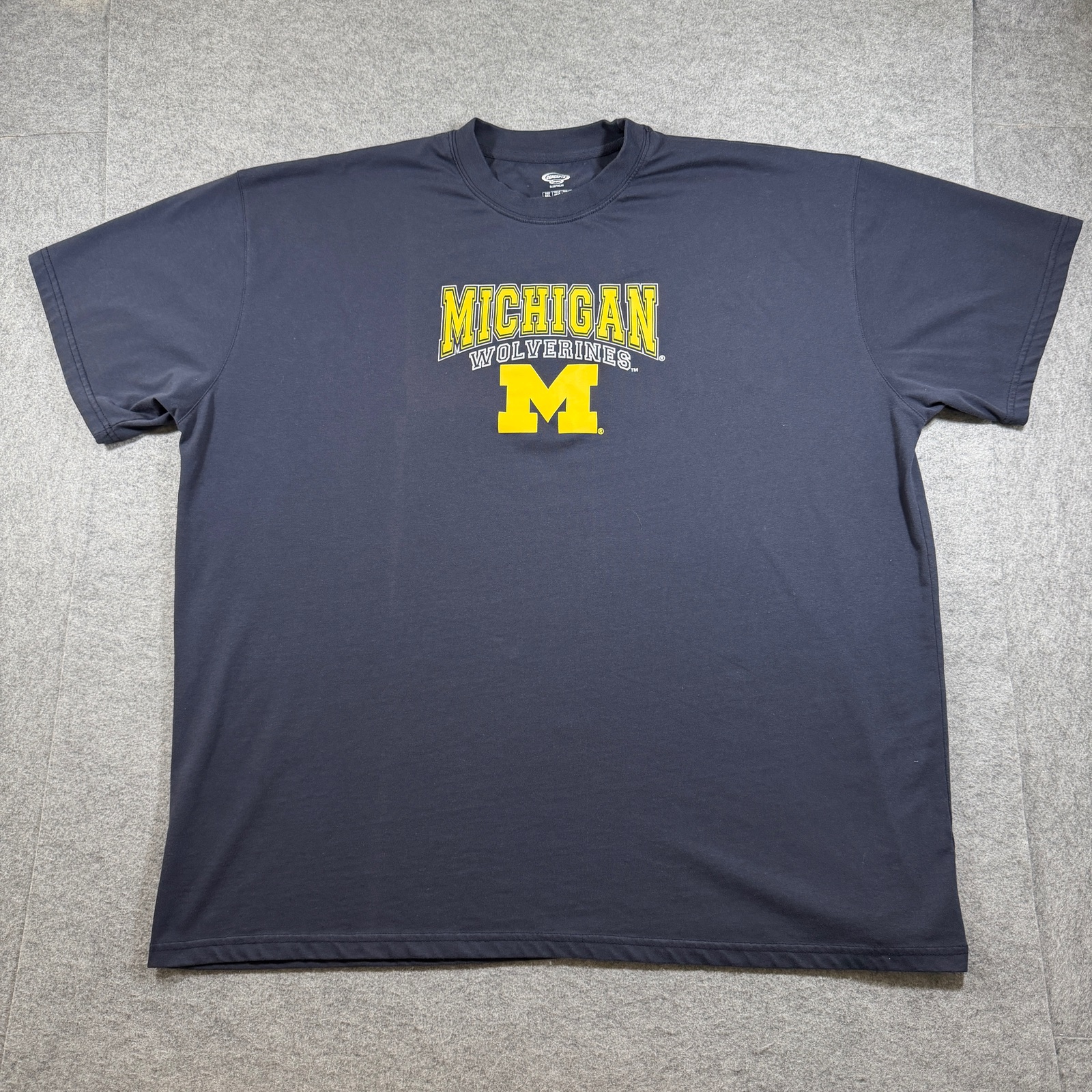 Concepts Sport Michigan Wolverines T Shirt Mens 4XL Navy Block M Graphic Tee